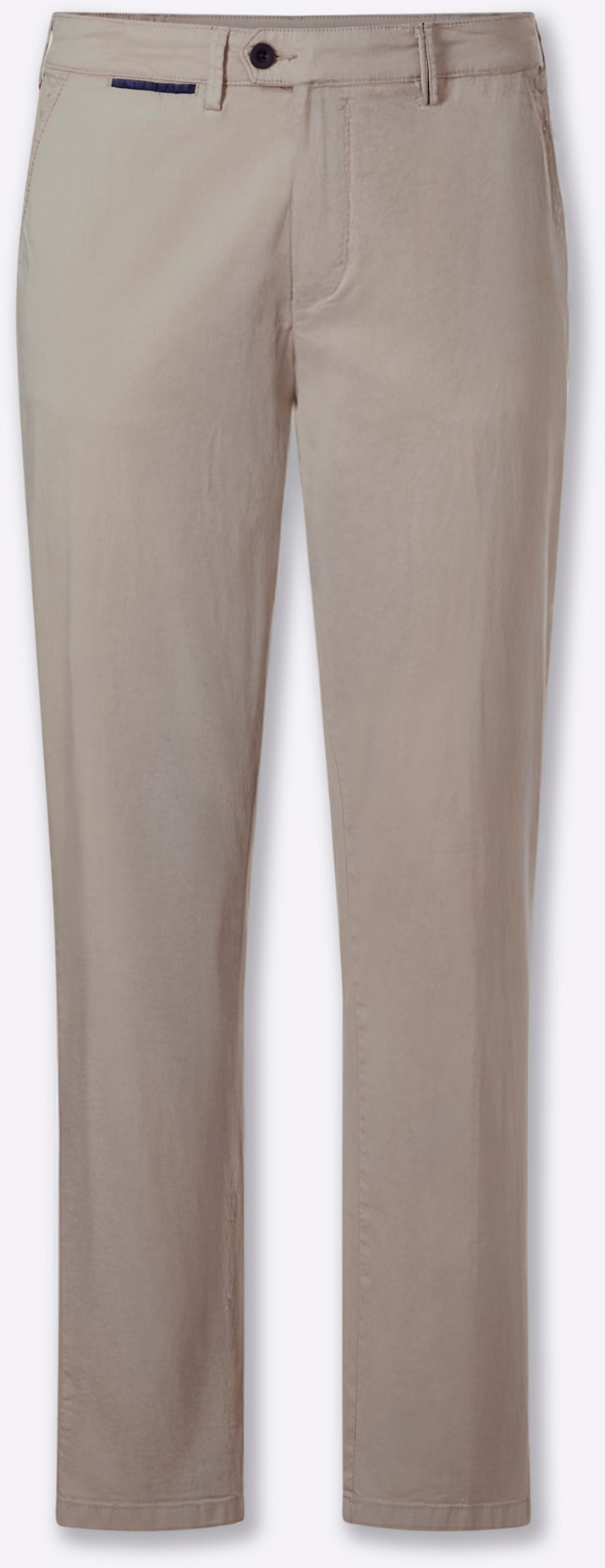 Webhose MARCO DONATI, Herren, Gr. 50, Normalgrößen, sesam, 98% Baumwolle, 2% Elasthan, unifarben, Hosen 3
