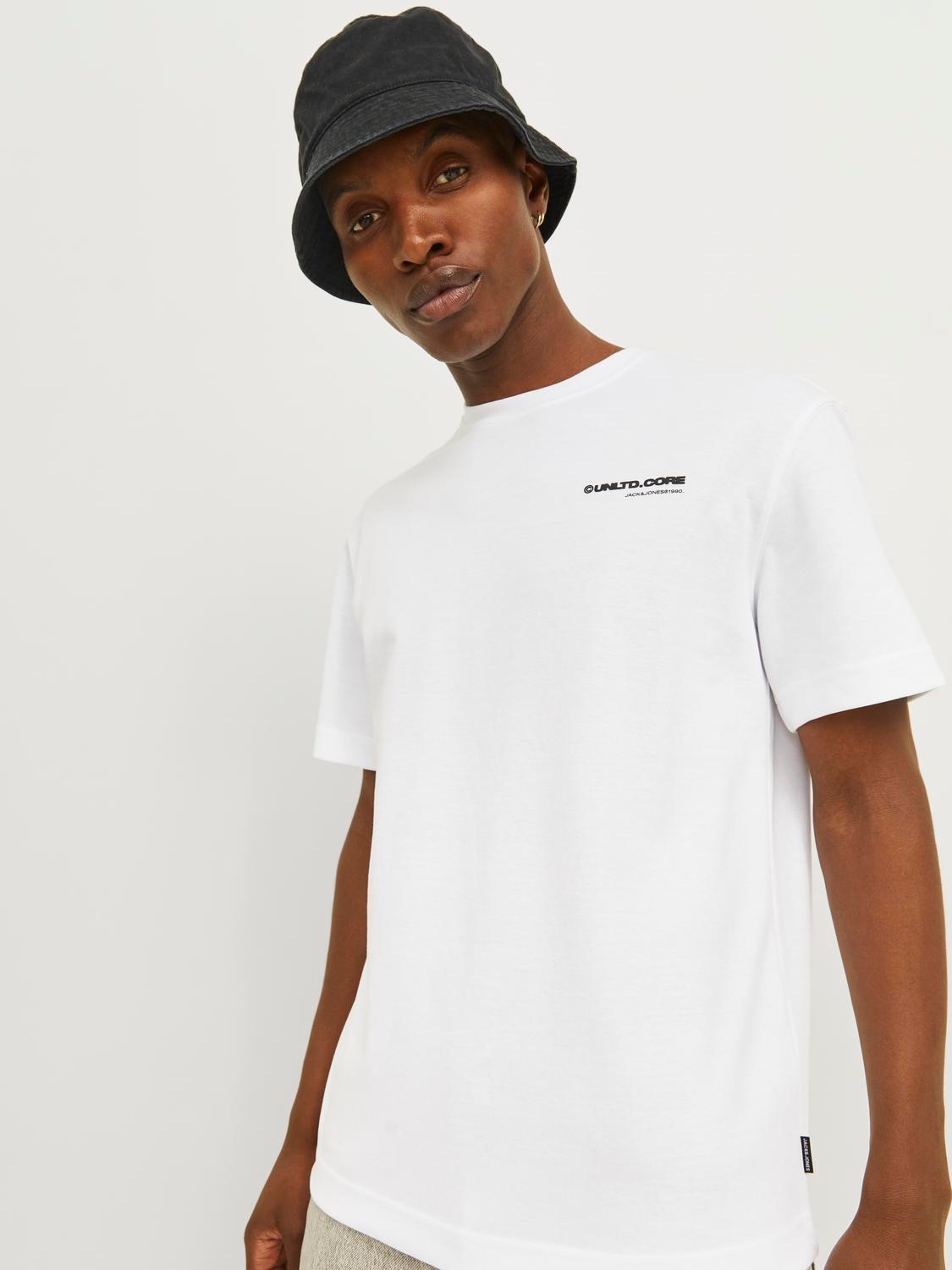 Jack & Jones Rundhalsshirt »JCOAERO PRINT TEE SS CREW NECK NOOS«