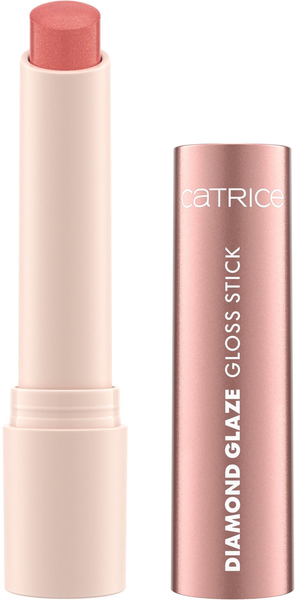 CATRICE Damen Lippenstift "Diamond Glaze Gloss Stick"glow for it, Lippen-Kosmetika, Handliches Format für den Glamour unterwegs, pflegende