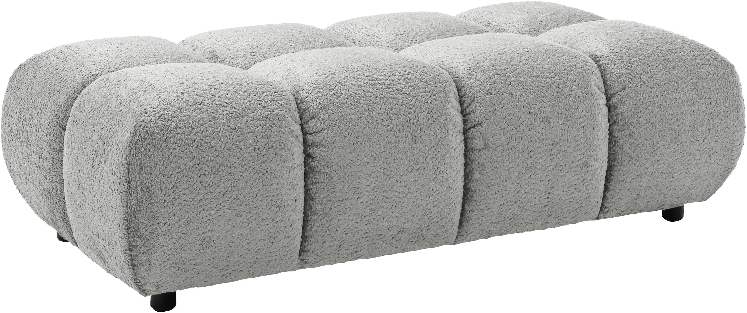 Home affaire Polsterhocker "Cozy Bubble, mit eleganter Steppung, weich gepolstert, 143x73 cm" 1 Stk. tlg. passend zum Sofa und dem drehbaren Sessel der Graceland-Serie