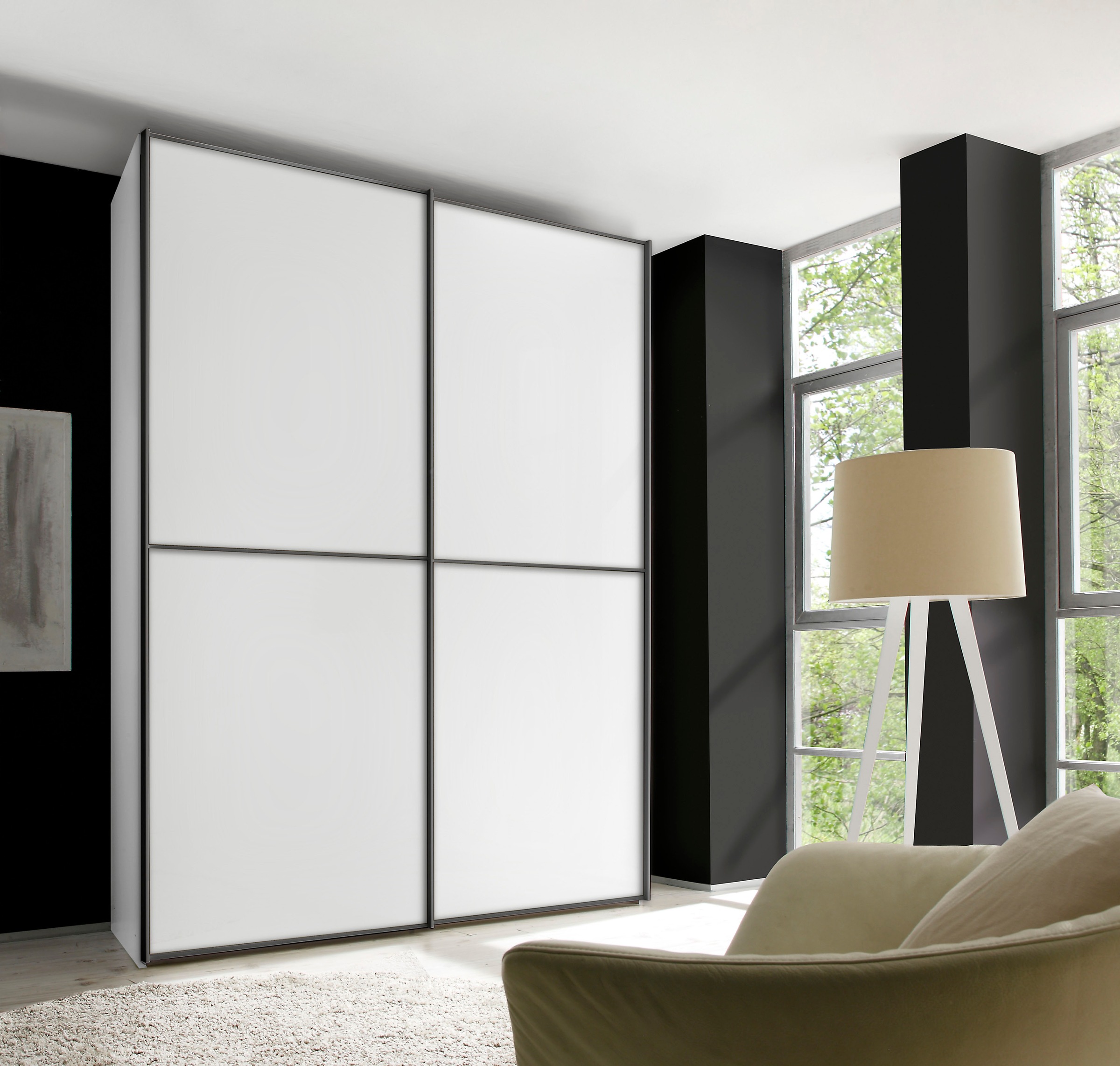 STAUD Schwebetürenschrank »Sinfonie Plus, edles Design in hochwertiger Qualität, Made in Germany«, Mit vier verschiedenen Ausstattungsvarianten