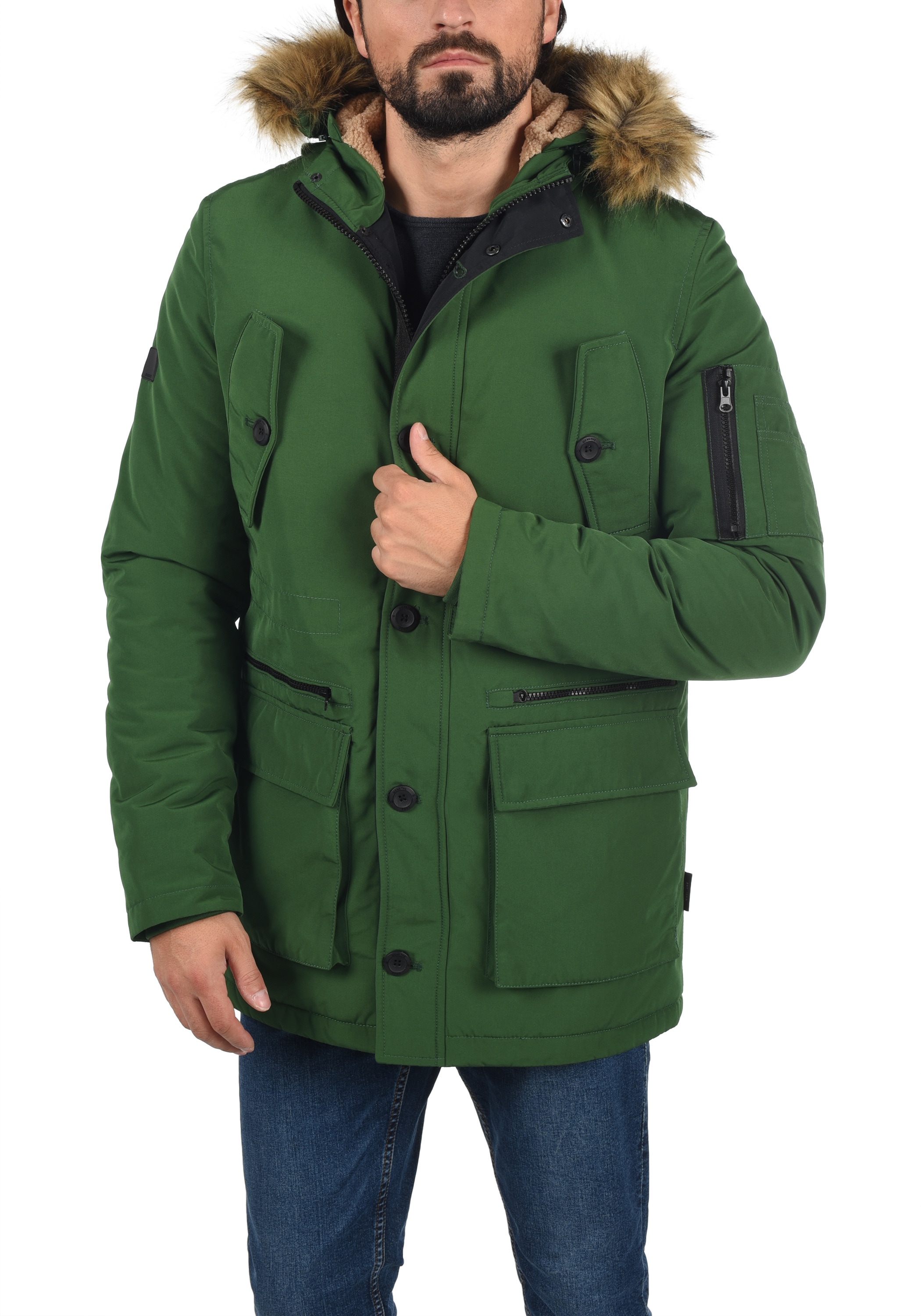 Indicode Langmantel "Parka IDRuffy" günstig online kaufen