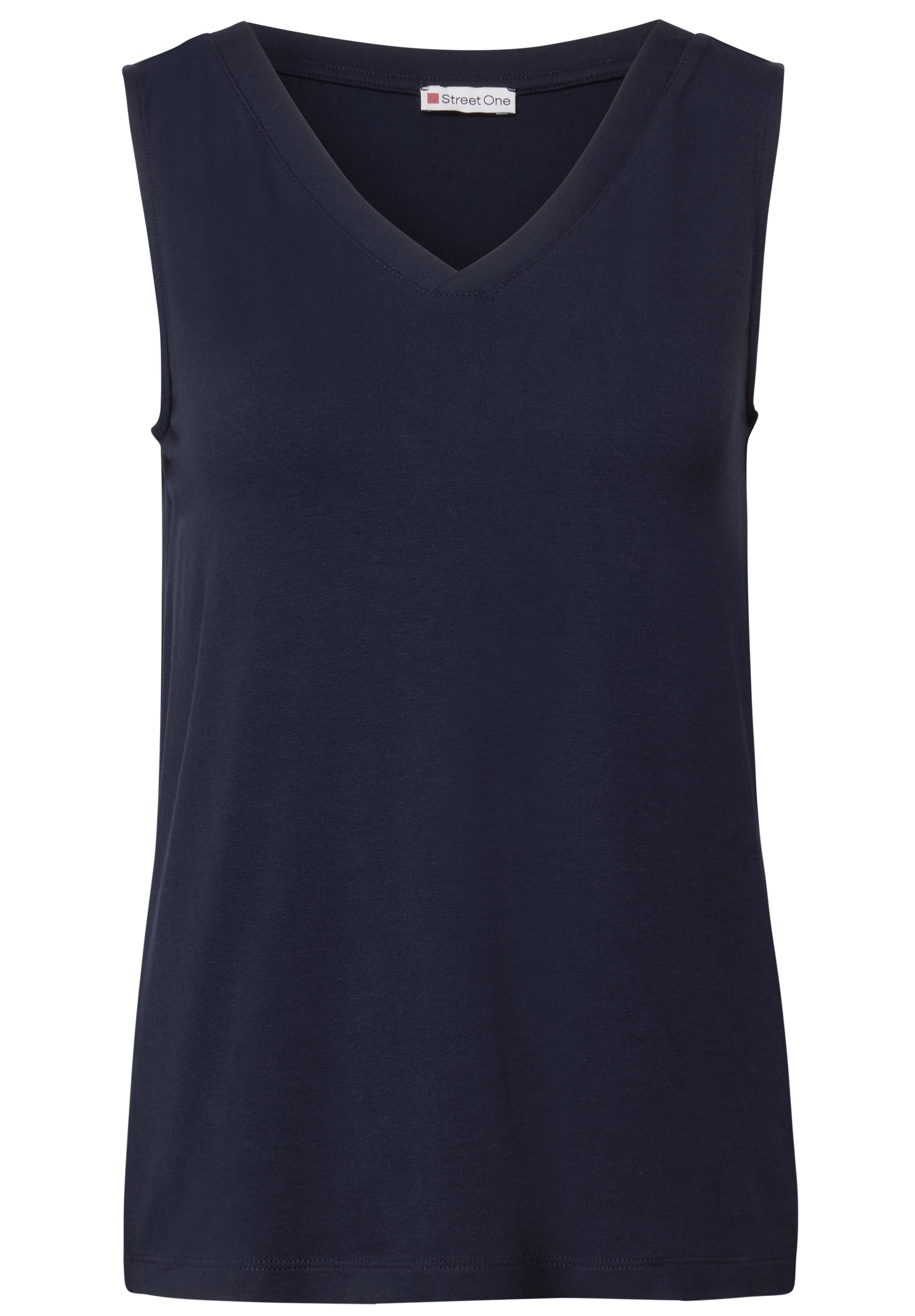 STREET ONE T-Shirt, aus elastischem Materialmix
