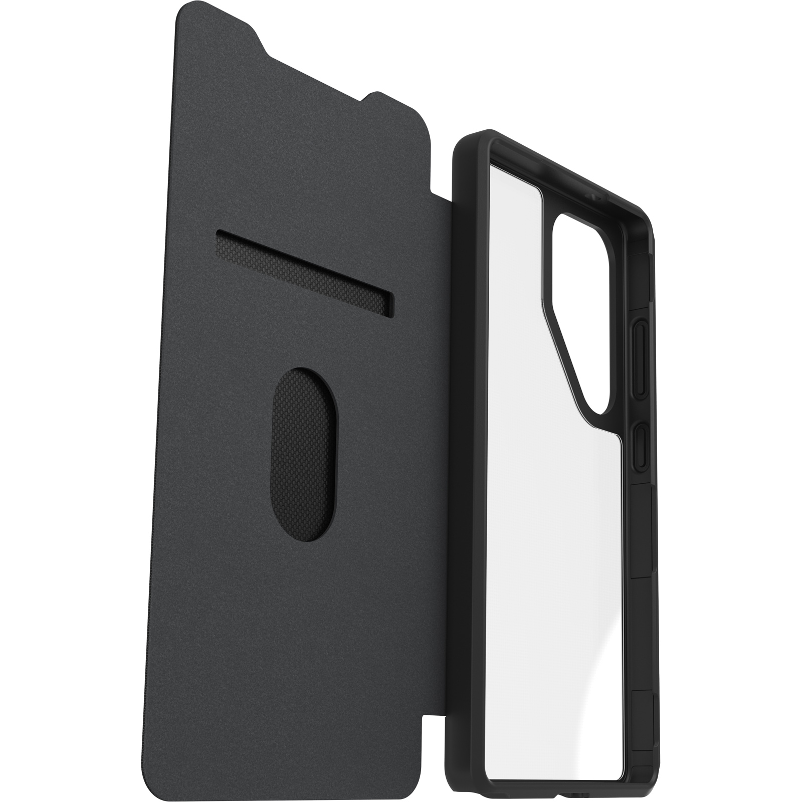 Otterbox Handyhülle »React Folio Samsung Galaxy S25 Ultra -clear/black«, Backcover, Schutzhülle, Handyschutzhülle, Case, Schutzcase, stoßfest