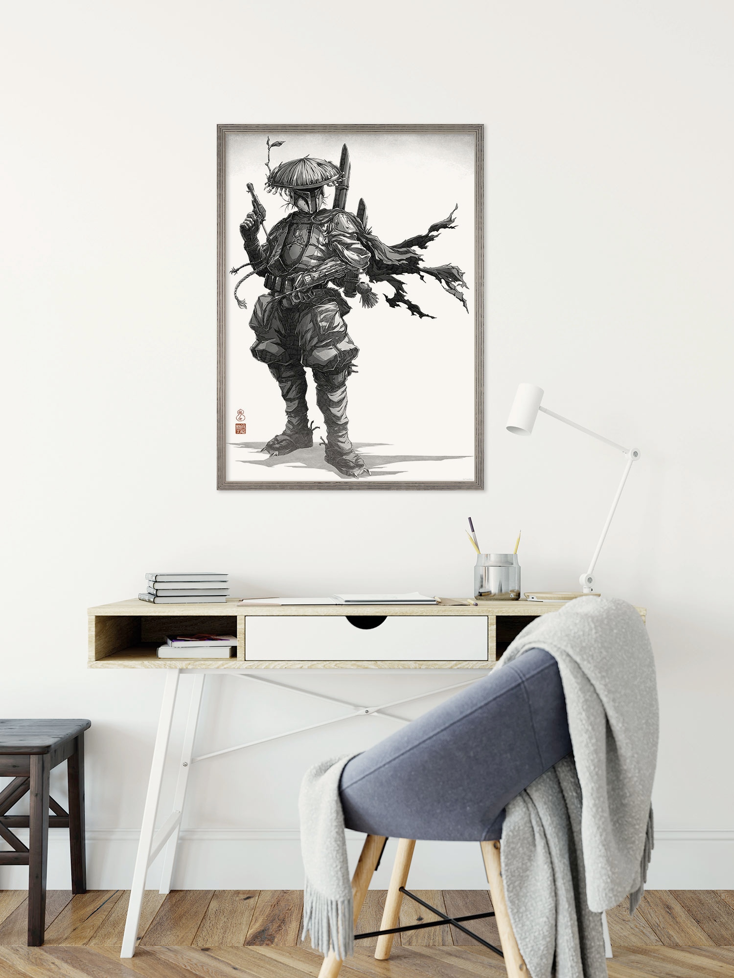 Komar Wandbild "Star Wars Vision Samurai Bounty Hunter" Disney Set, 1 Stk. günstig online kaufen