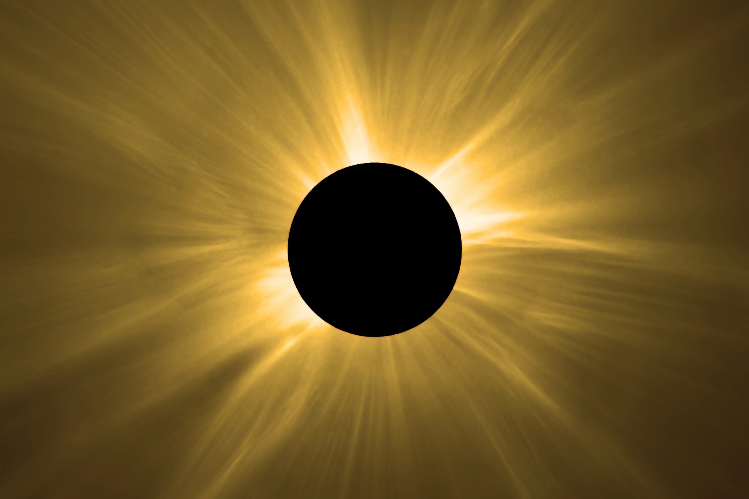 Papermoon Fototapete »SONNEN-FINSTERNIS-SONNE WELTALL ERDE PLANETEN UNIVERSUM«