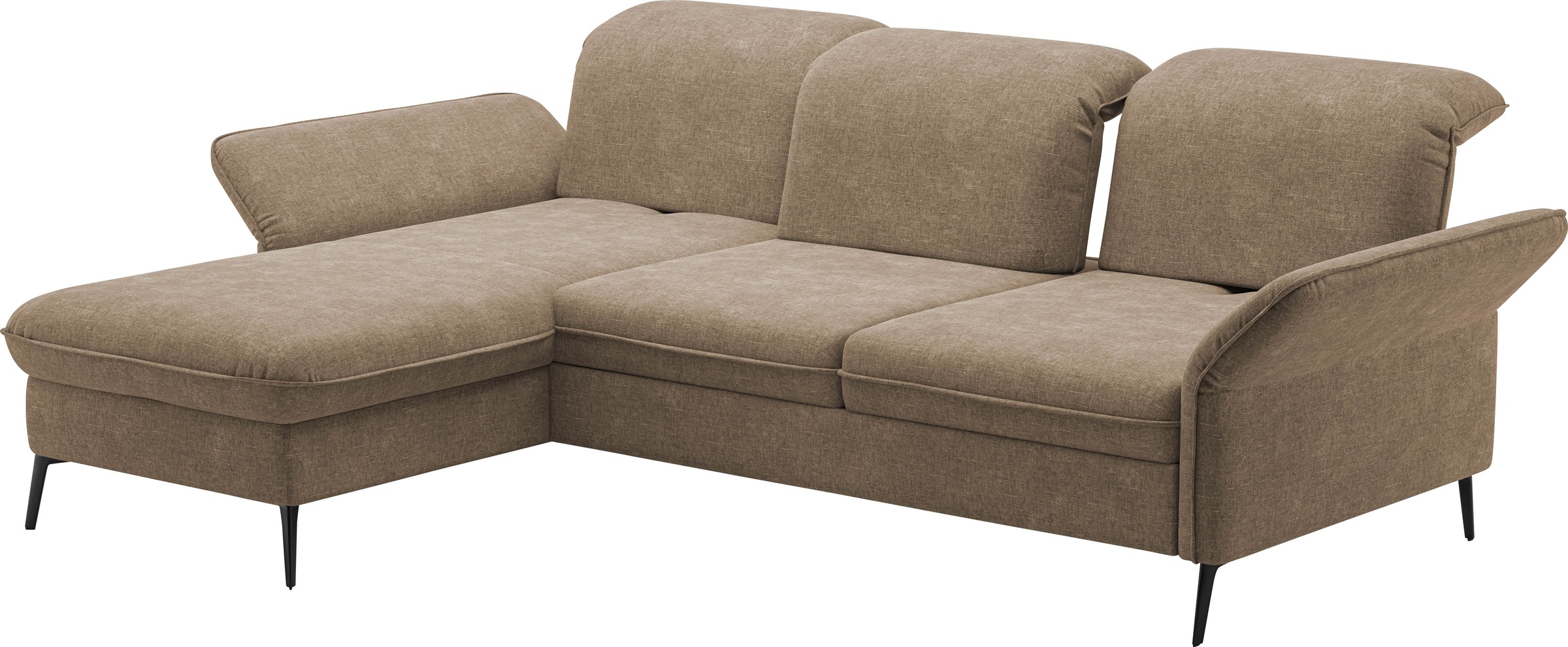 sit&more Ecksofa »Emely«, mit Sitztiefenverstellung optional mit Bettfunktion und Bettkasten