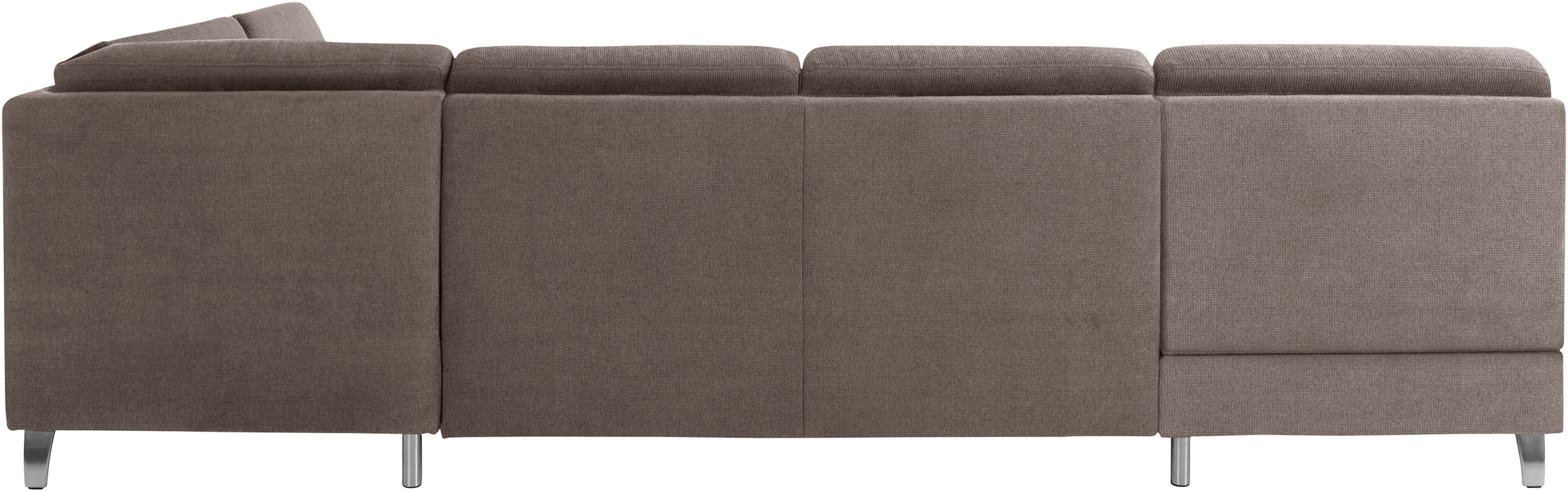sit&more Wohnlandschaft »Clio U-Form«, wahlweise mit Bettfunktion und Bettkasten, inklusive Federkern