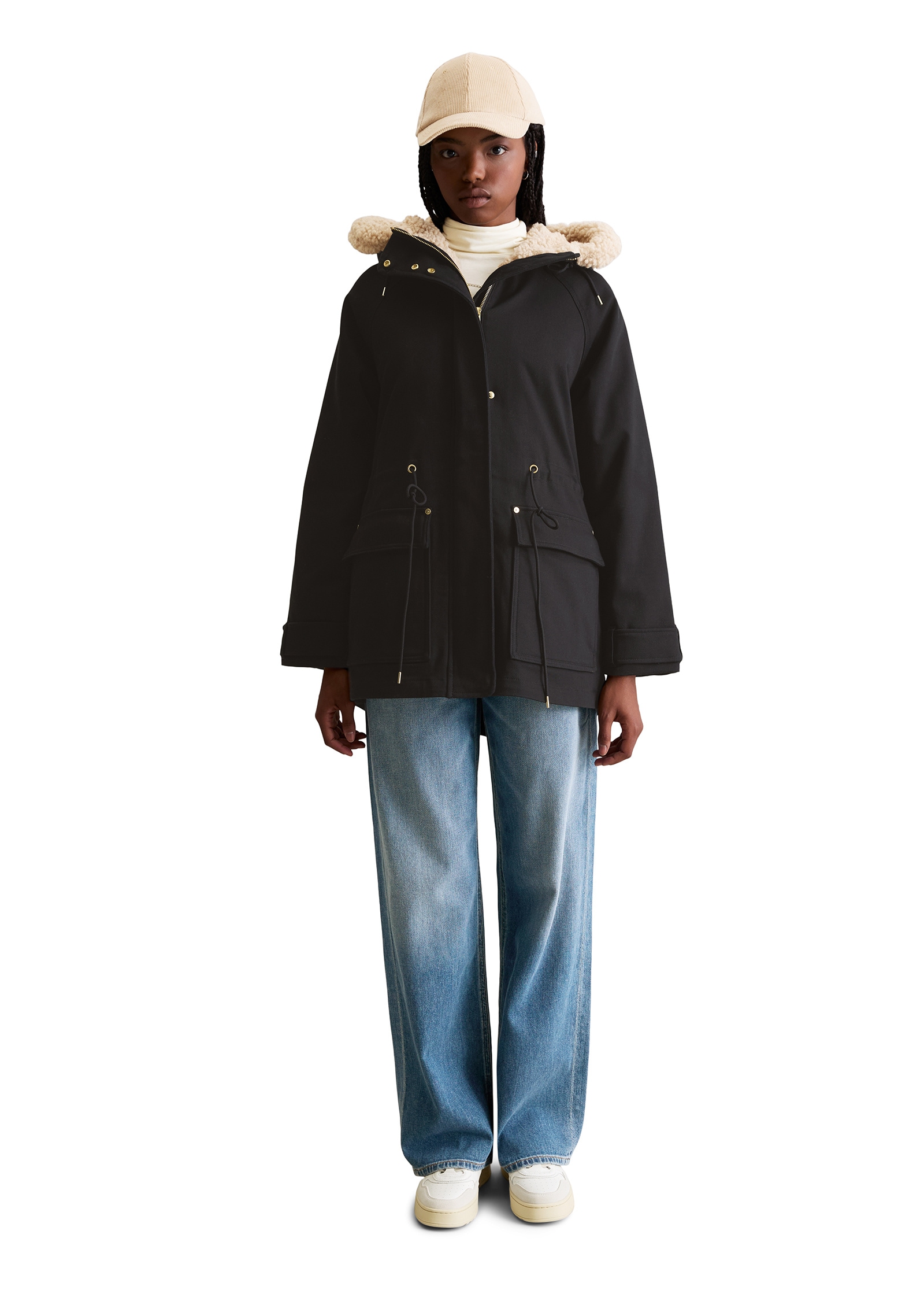 Marc O'Polo DENIM Kurzmantel »aus Bio-Baumwolle-Stretch-Twill«