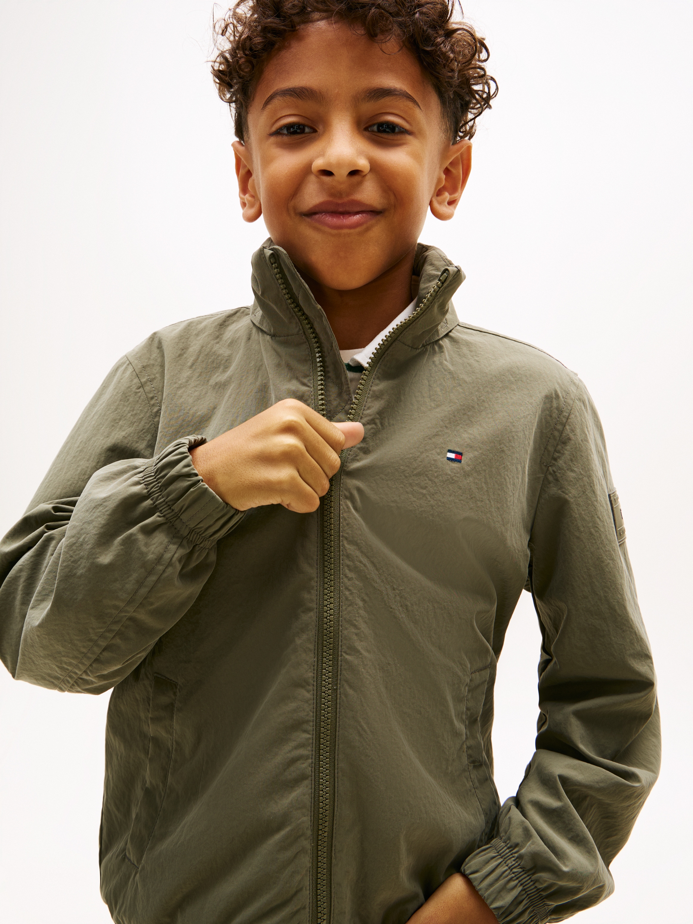 Tommy Hilfiger Outdoorjacke »ESSENTIAL JACKET« mit Kapuze Kinder bis 16 Jahre, regular fit, mit Kapuze