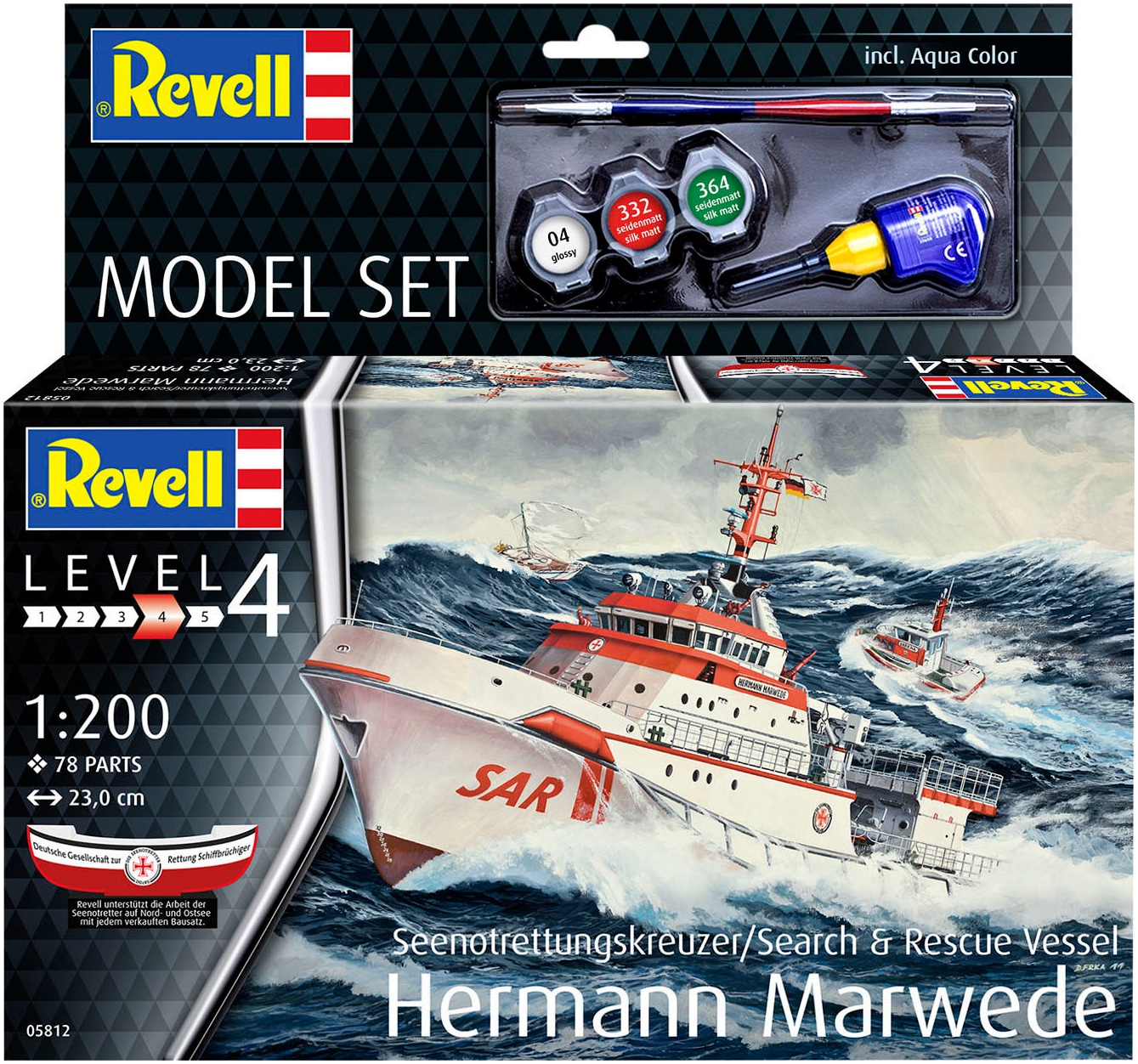 Revell® Modellbausatz »Seenotkreuzer, Hermann Marwede«, Made in Europe