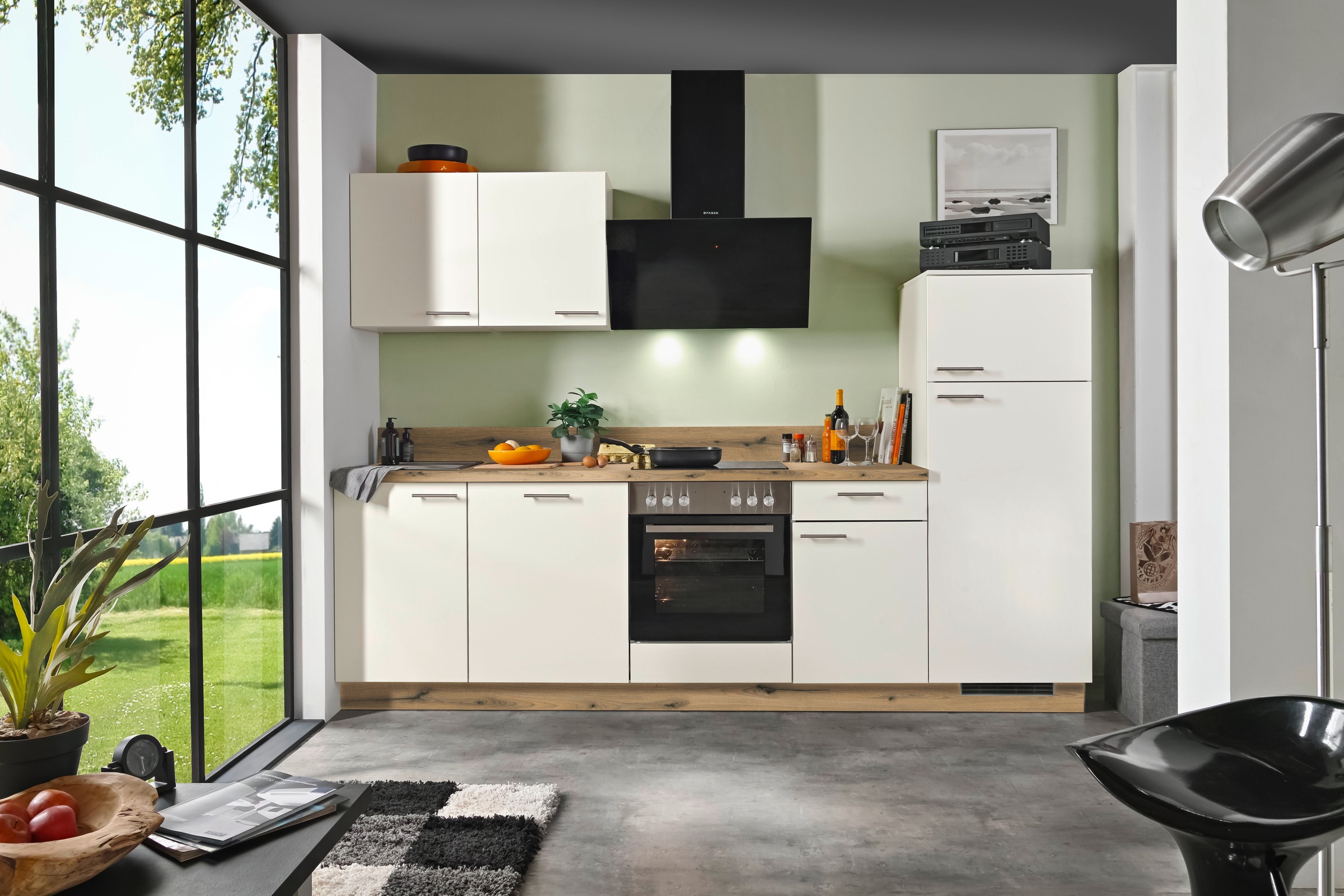 KOCHSTATION Küche "Scafa" vormontiert, wahlweise mit E-Geräten, Stellbreite günstig online kaufen