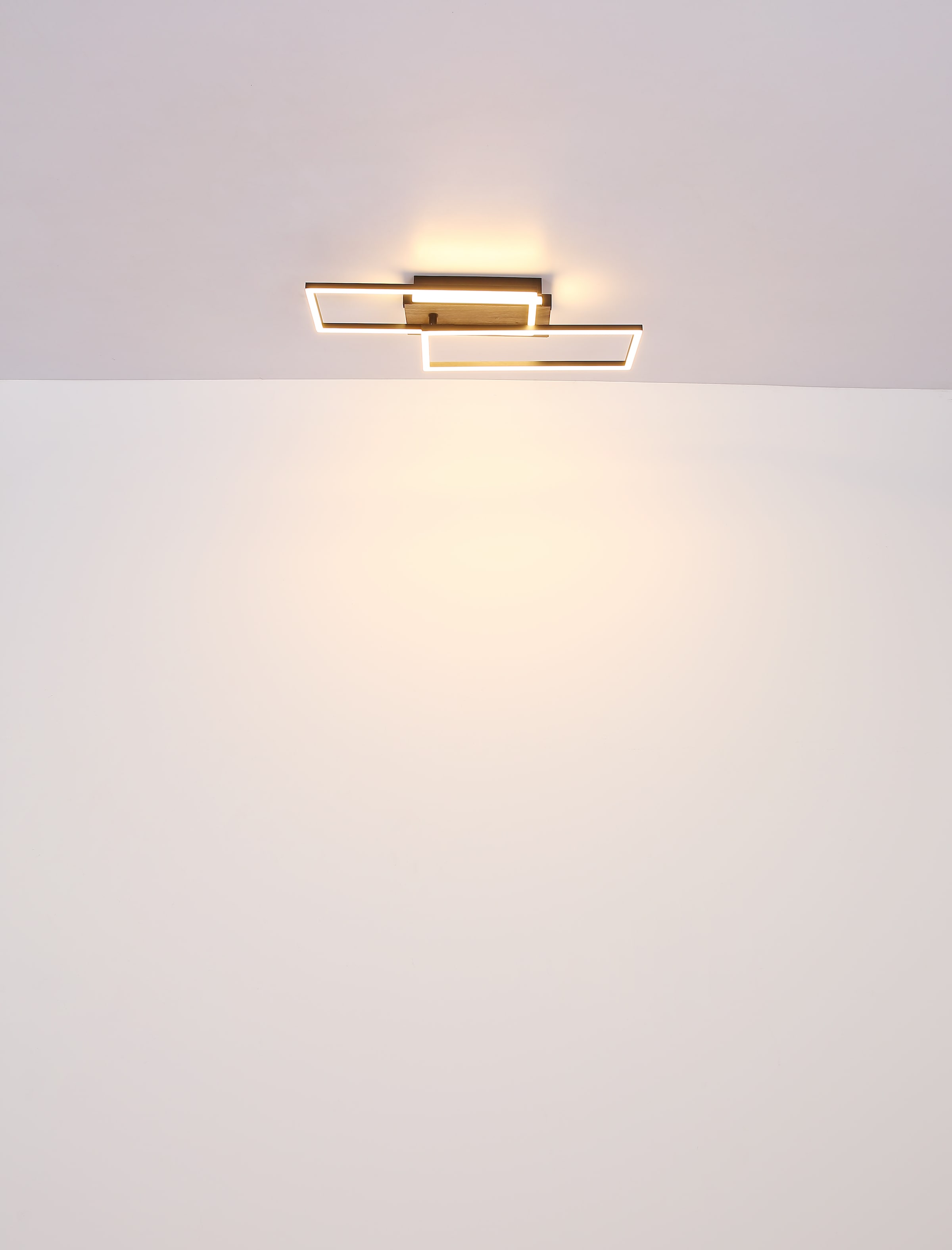 GLOBO LIGHTING LED Deckenleuchte »COLLI«, Leuchtmittel LED-Modul | LED fest integriert, Deckenlampe/Wohnzimmer/Schlafzimmer/modern/Holz