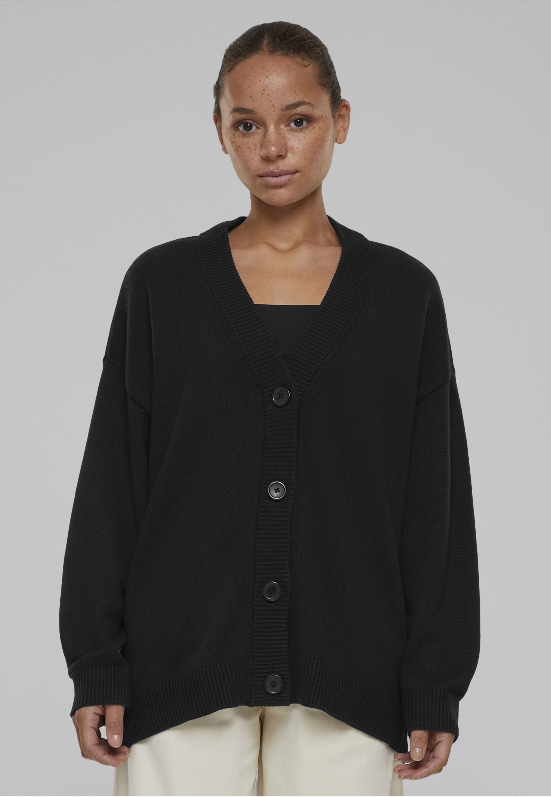 URBAN CLASSICS Strickjacke »Urban Classics Damen Ladies Big Oversized Cardigan« 1 Stk.