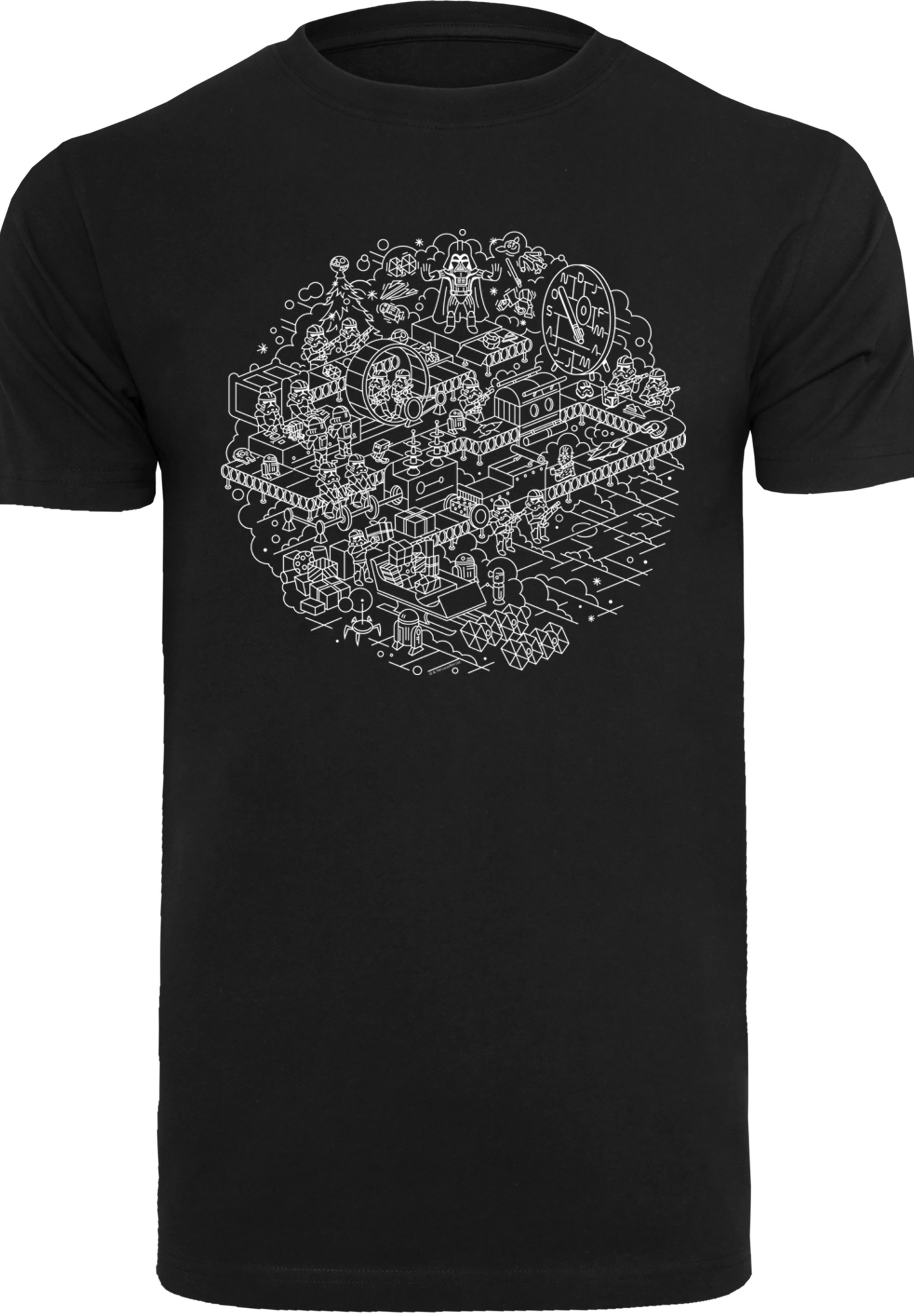 F4NT4STIC T-Shirt "Star Wars Christmas Death Star Todesstern", Herren,Premi günstig online kaufen