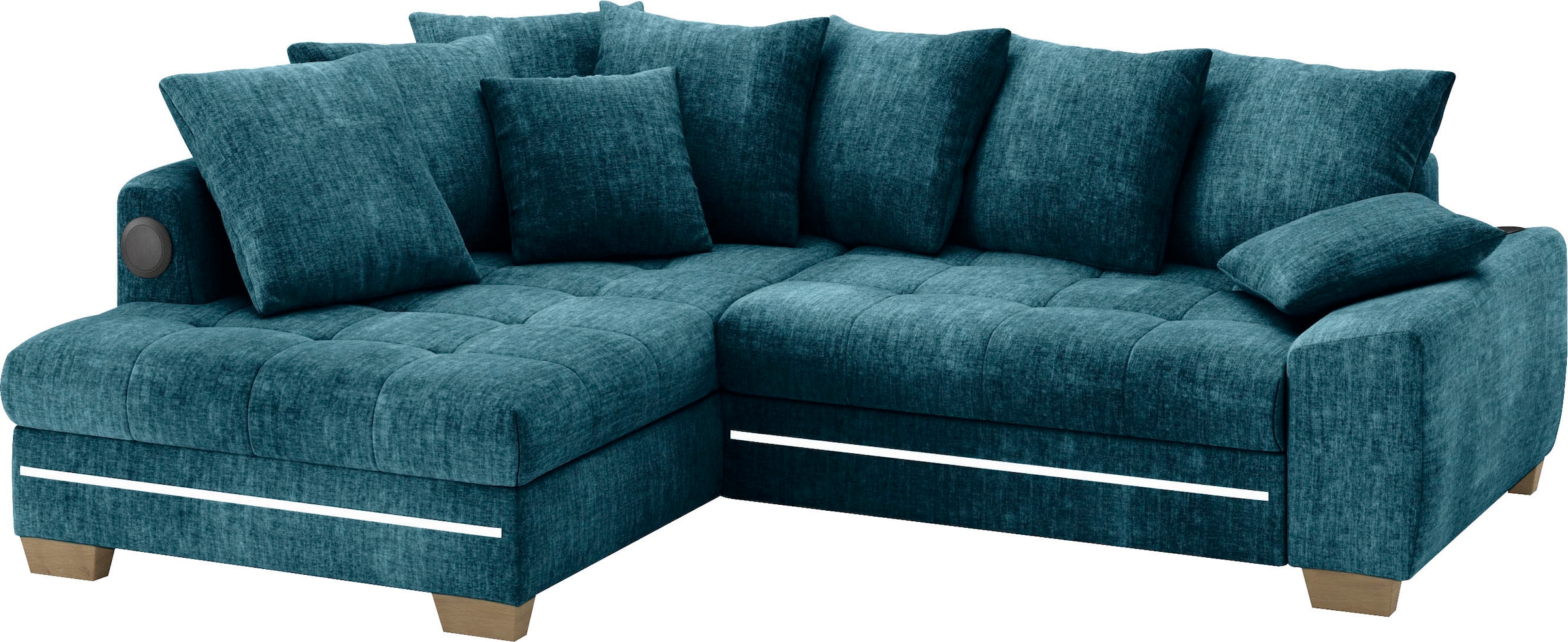 Mr. Couch Ecksofa "Nikita II, L-Form", mit Kaltschaum, RGB-LED, Soundsystem günstig online kaufen