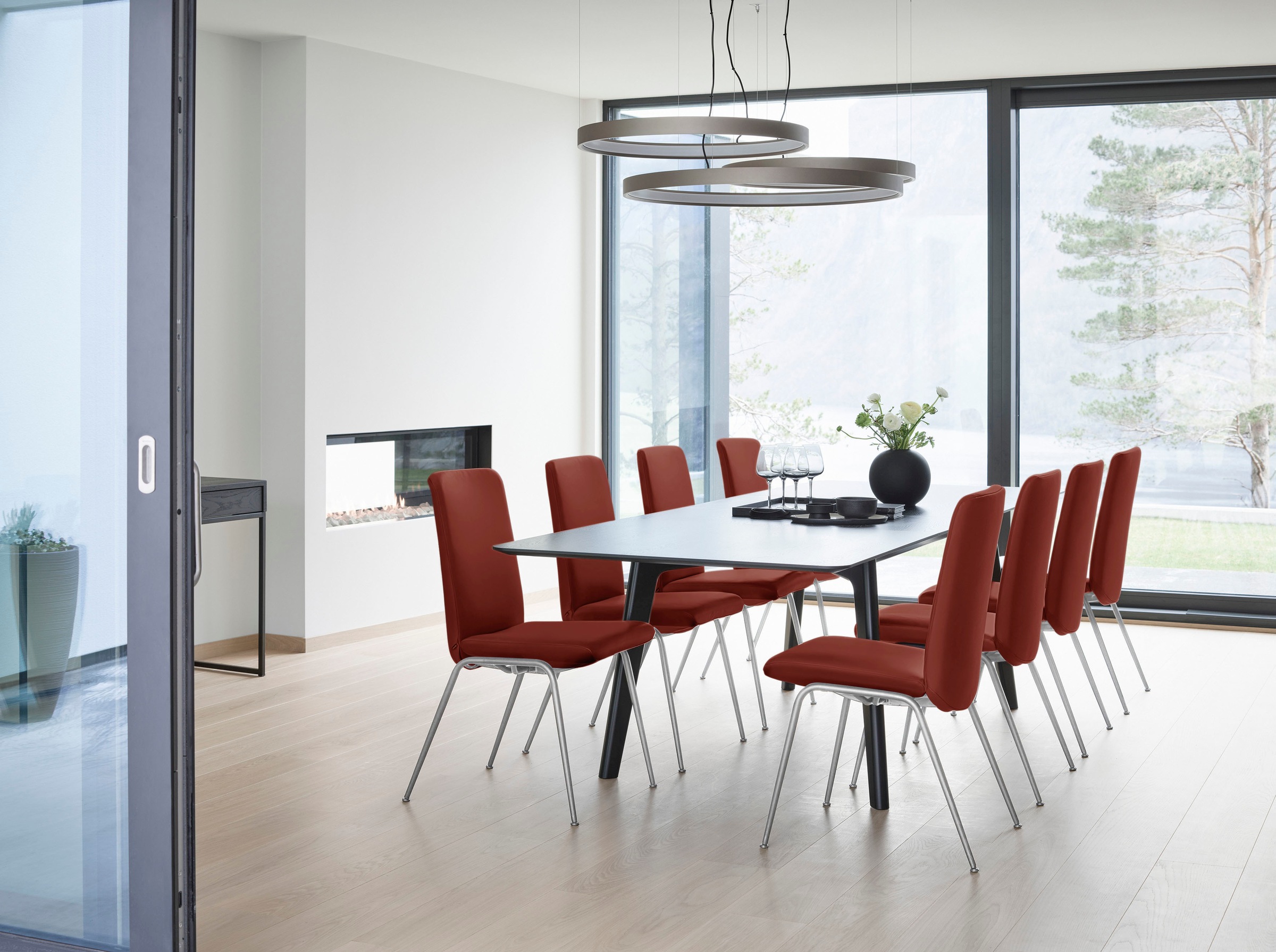 Stressless® Polsterstuhl »Laurel«, Microfaser DINAMICA, Low Back, Größe L, mit Beinen aus Stahl in Chrom glänzend