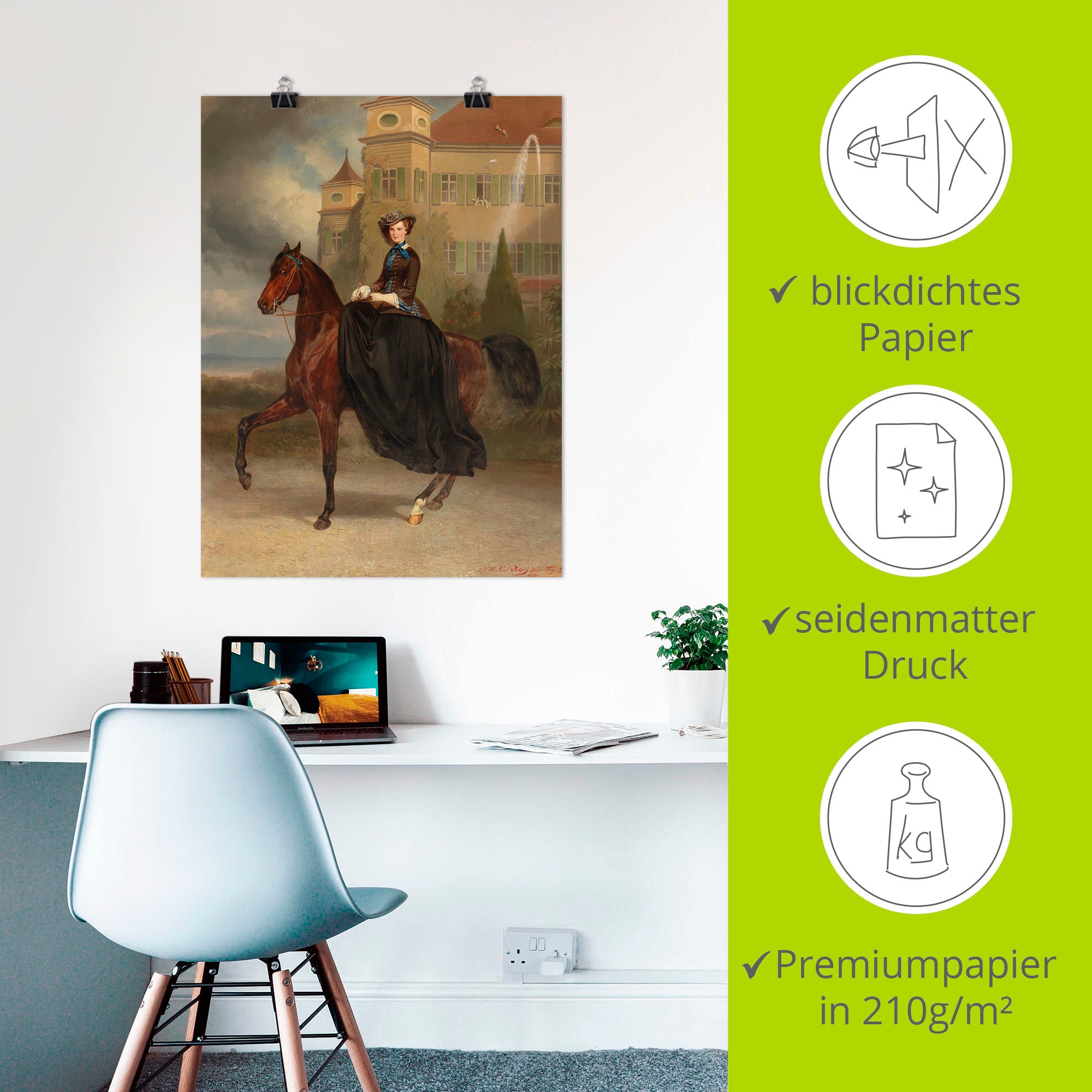 Artland Wandbild »Kaiserin Elisabeth von Österreich«, Historische Persönlichkeiten, (1 St.), als Leinwandbild, Poster in verschied. Größen