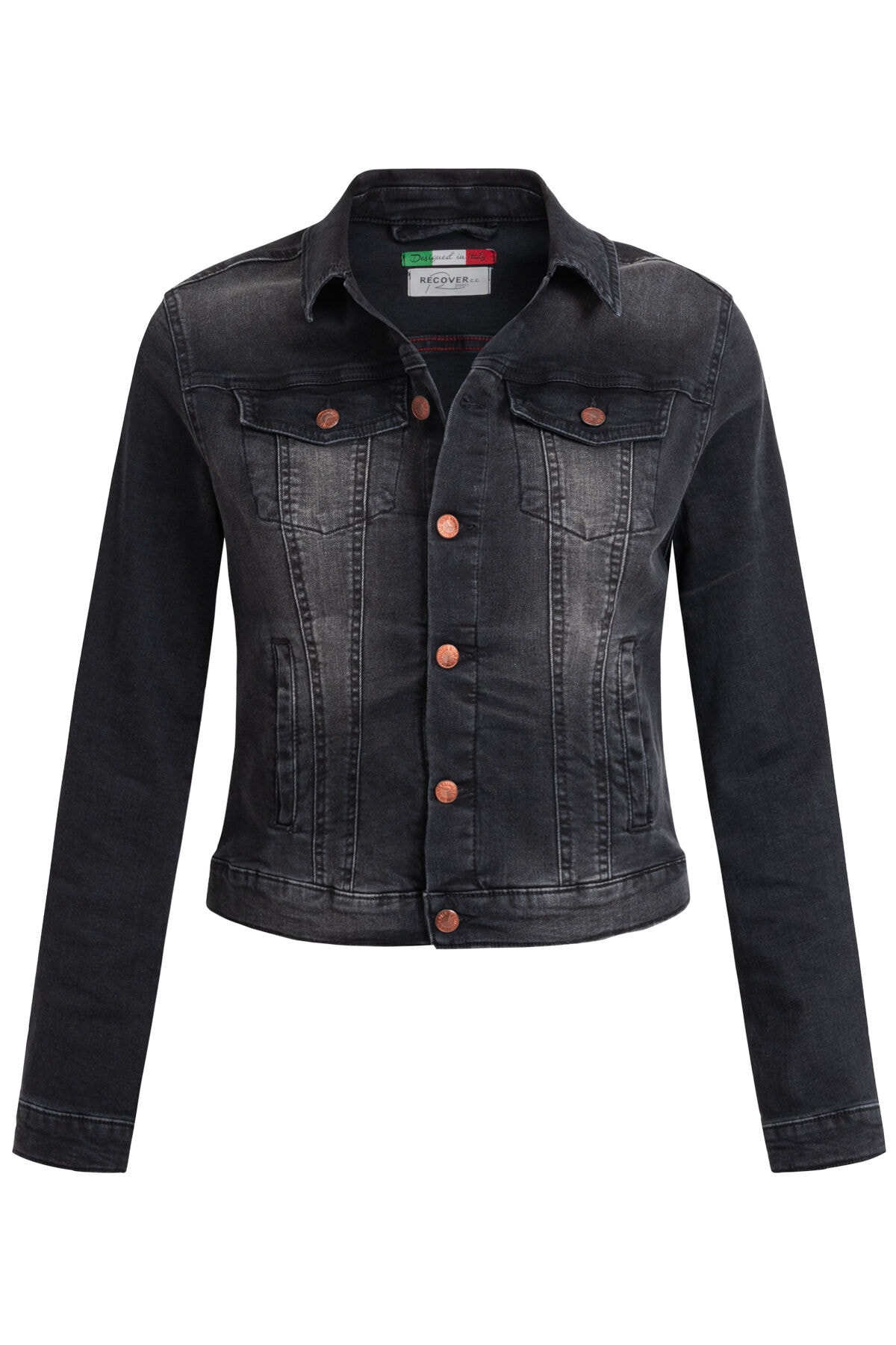 Recover Pants Jeansjacke »Chic«, ohne Kapuze, mit dekorativen Brusttaschen