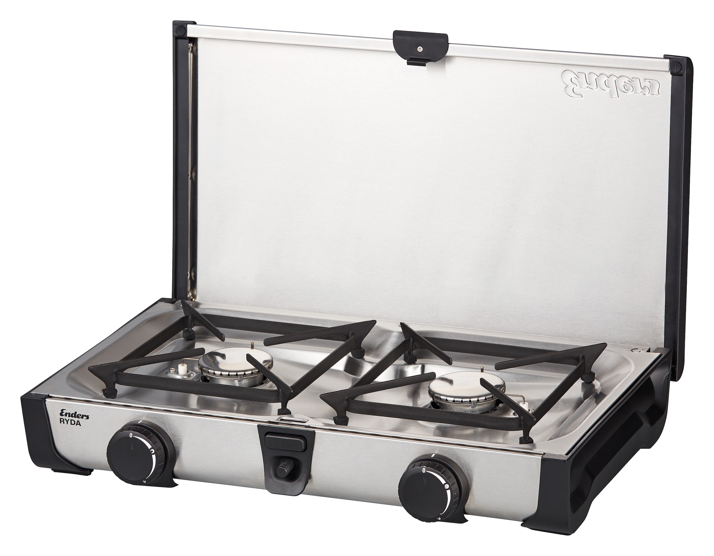 Enders® Gaskocher »Ryda 2 Z«, Edelstahl-Kunststoff, 32 cmx52 cm, Campingkocher mit 2 leistungsstarken Brennern