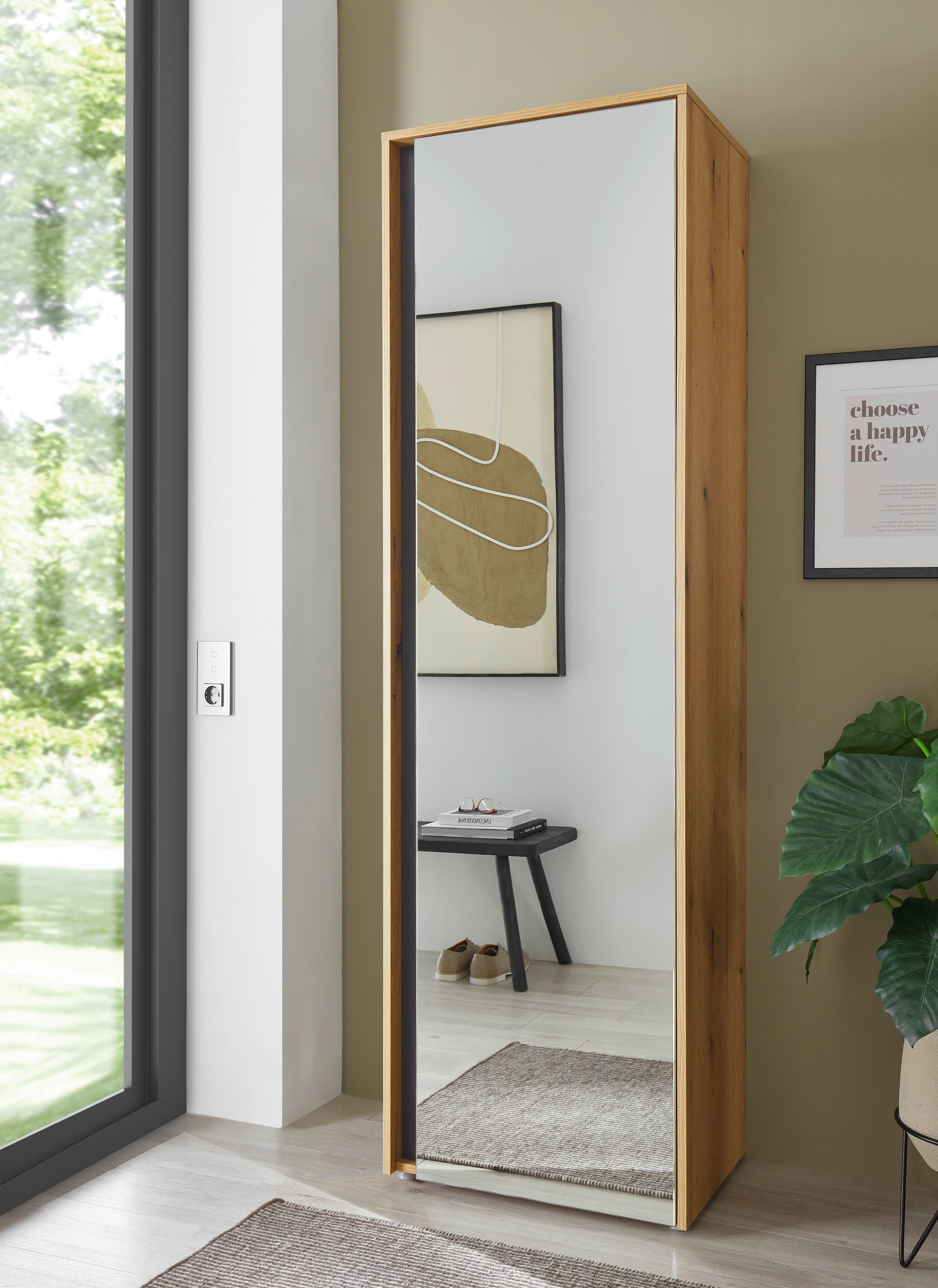 Home affaire Garderobenschrank "GiRON/CiTY, moderner Garderobenschrank, Kle günstig online kaufen