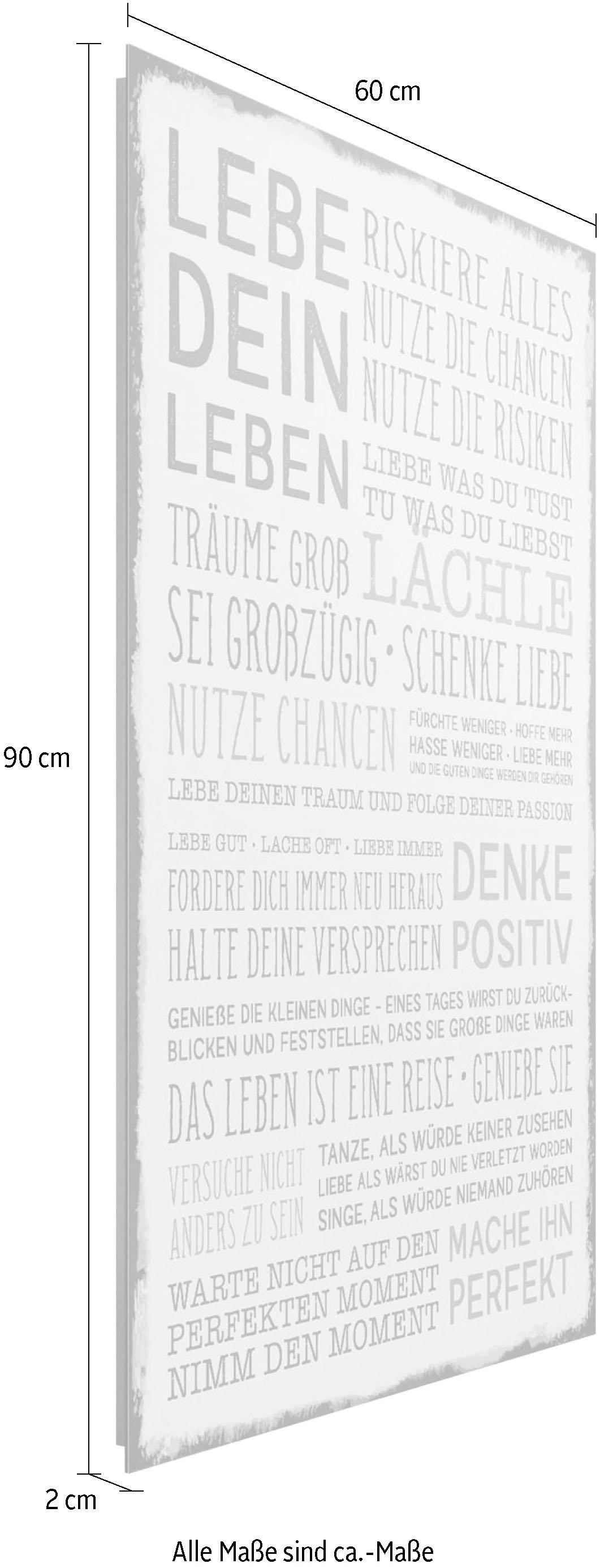 Reinders! Deco-Panel »Denke positiv« bestellen BAUR 