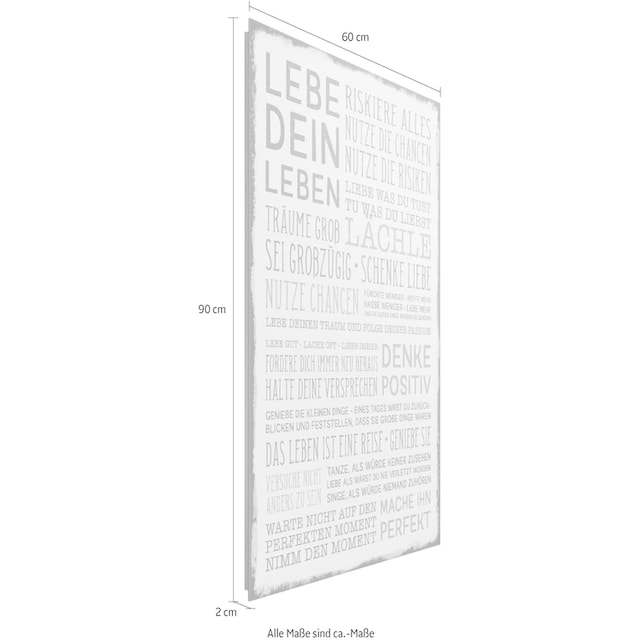 Reinders! Deco-Panel »Denke positiv« bestellen | BAUR