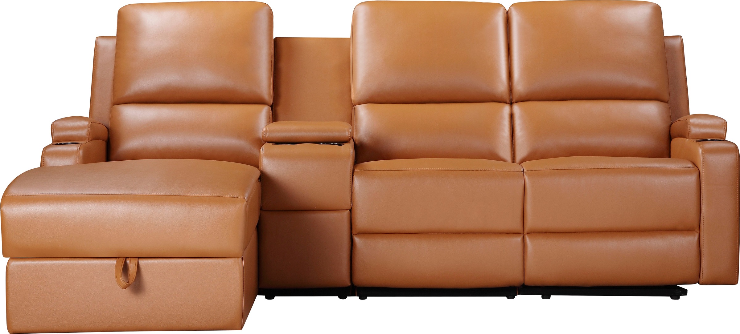 Home affaire Ecksofa "NAPORI Multimediasofa, 3er Kinosessel XXL, L-Form, 3 günstig online kaufen