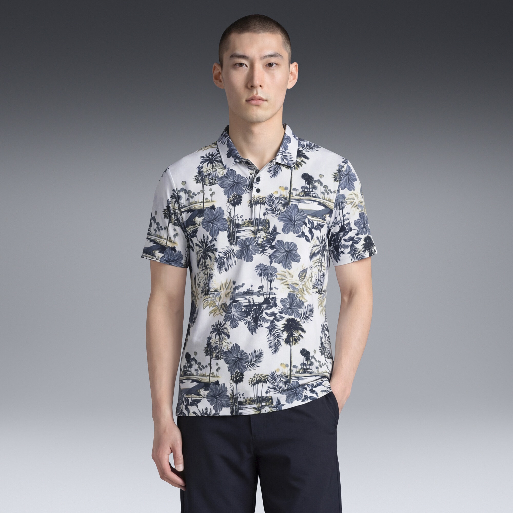 PUMA Poloshirt »CLOUDSPUN Palm Golfpolo Herren«