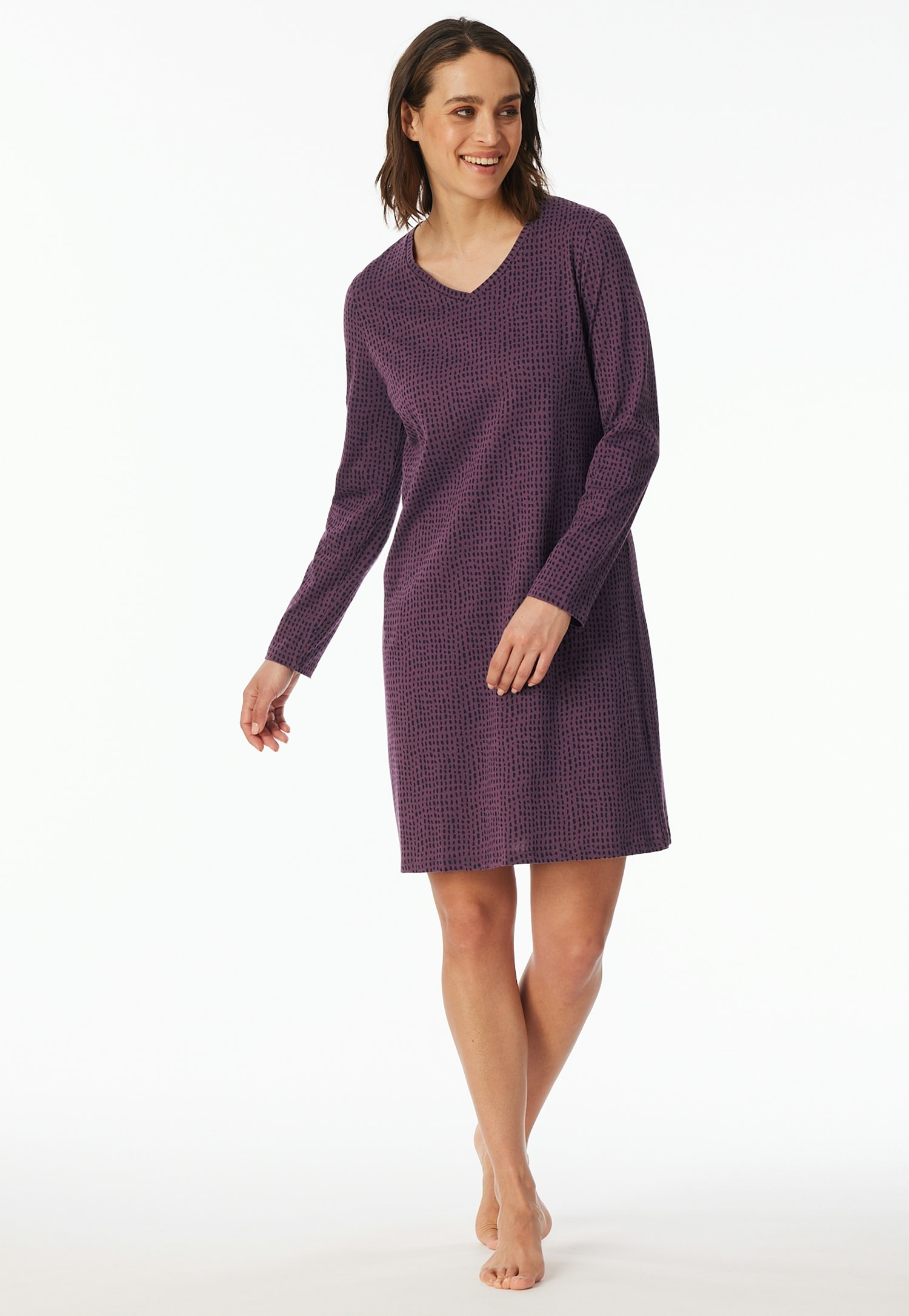 uncover by SCHIESSER Nachthemd "UNCOVER Nightwear", Baumwolle, Single Jerse günstig online kaufen
