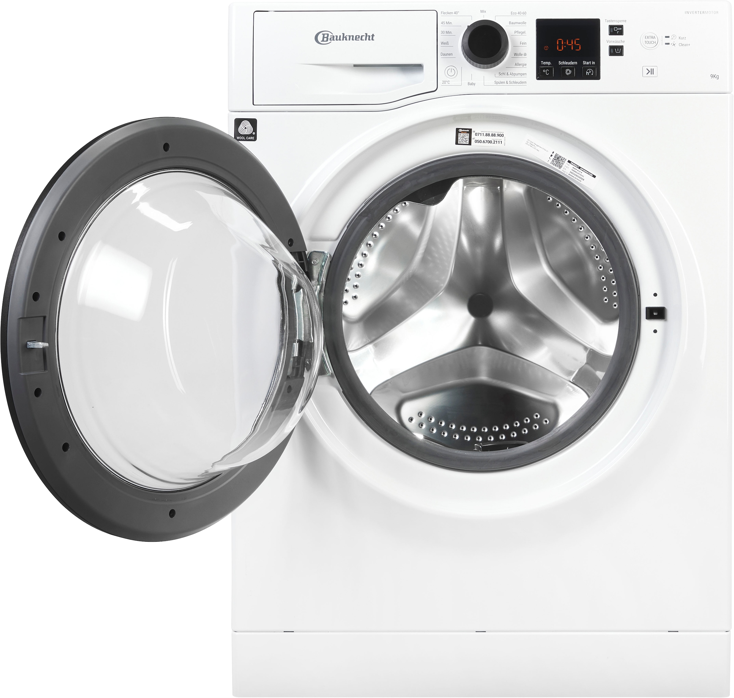 BAUKNECHT Waschmaschine »WAM 914 A«, 9 kg, 1400 U/min, Flecken 40° - entfernt mehr als 100 Flecken bei nur 40 °C
