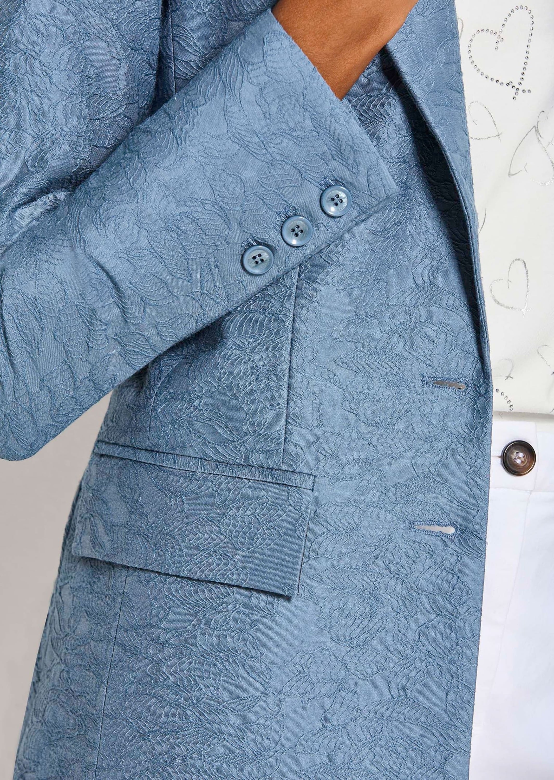 MADELEINE Jackenblazer »Blazer Eleganter Einreiher mit Reverskragen« Jacquardblazer