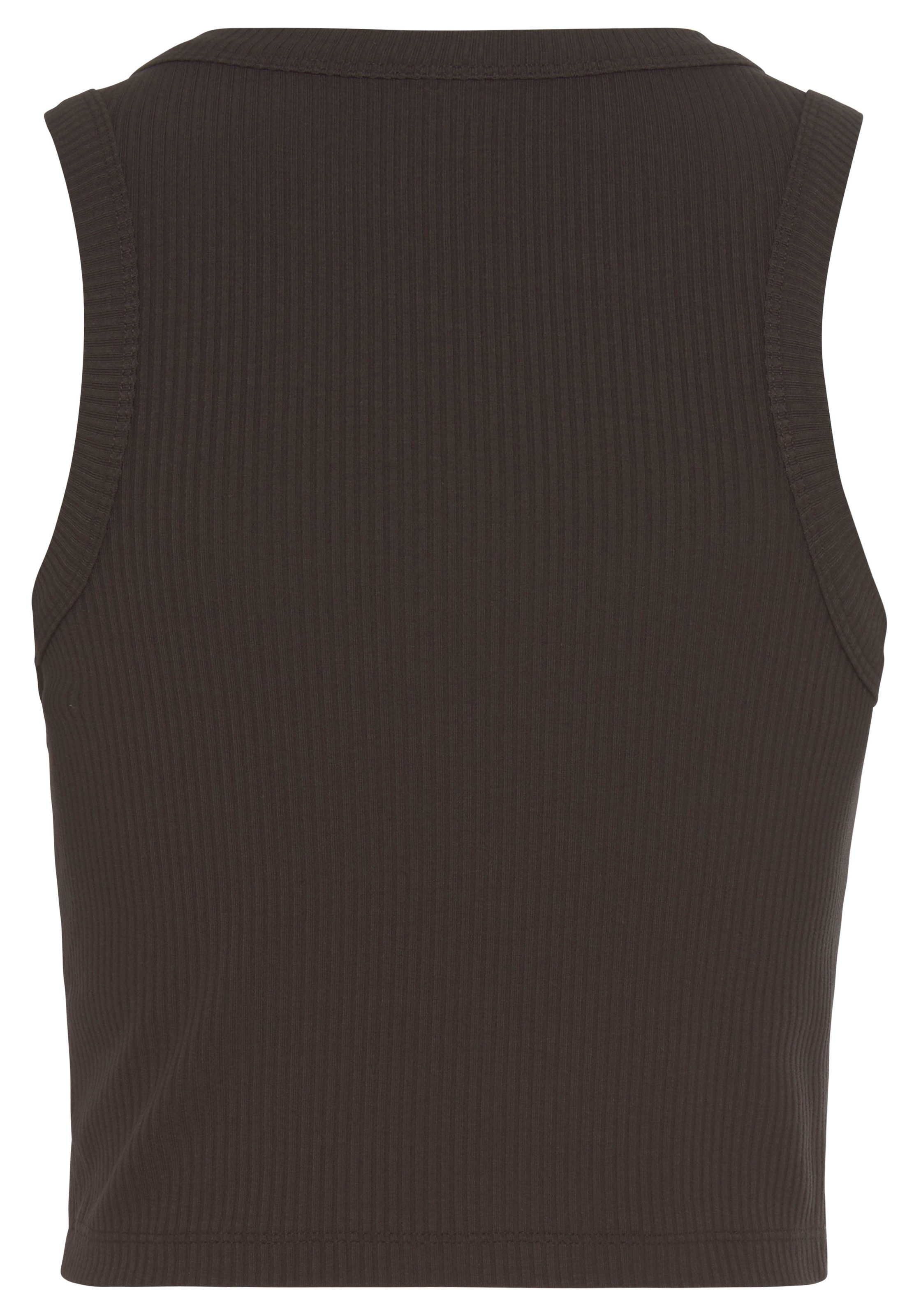 LASCANA Crop-Top, (2er-Pack), aus weicher Rippware, sommerliche Basic Tops