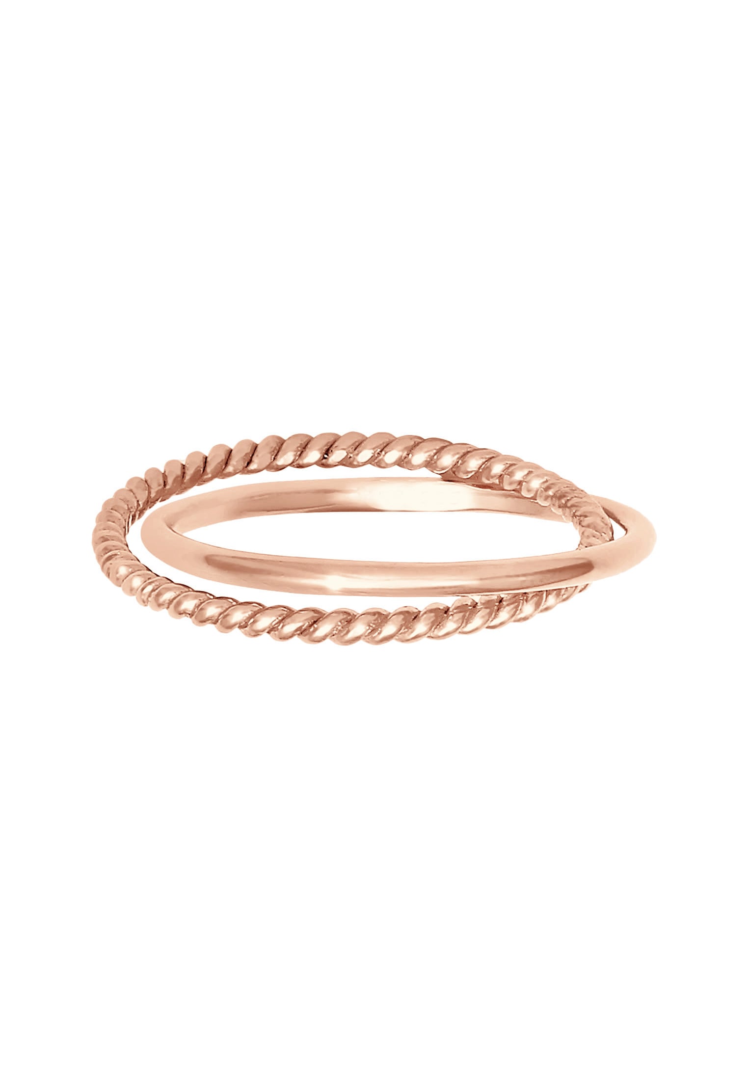 Elli Fingerring »Wickelring Klassik Fein Gedreht 925 Silber«