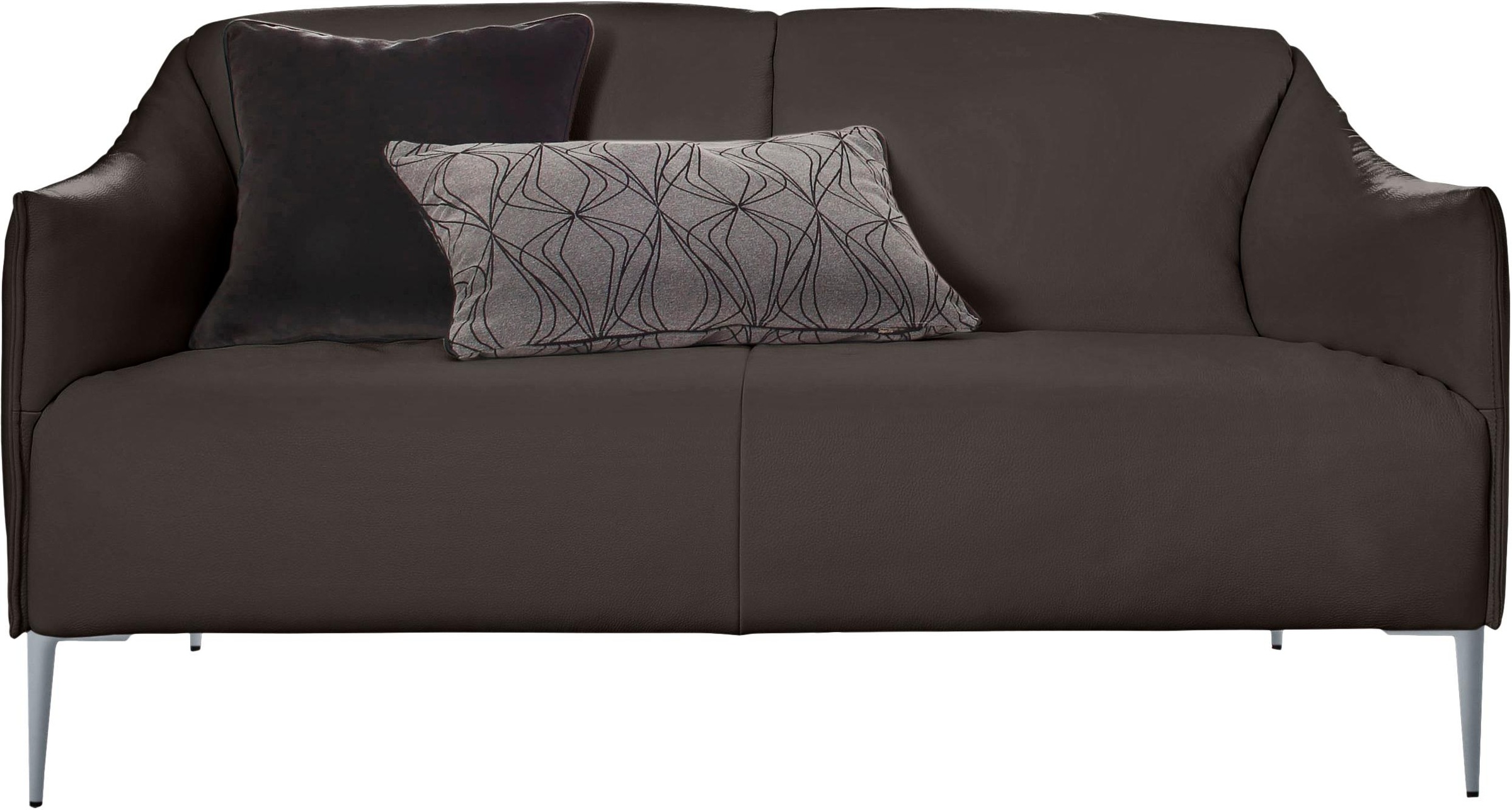 W.SCHILLIG 2-Sitzer »sally«, mit Metallfüßen in Silber matt, Breite 154 cm