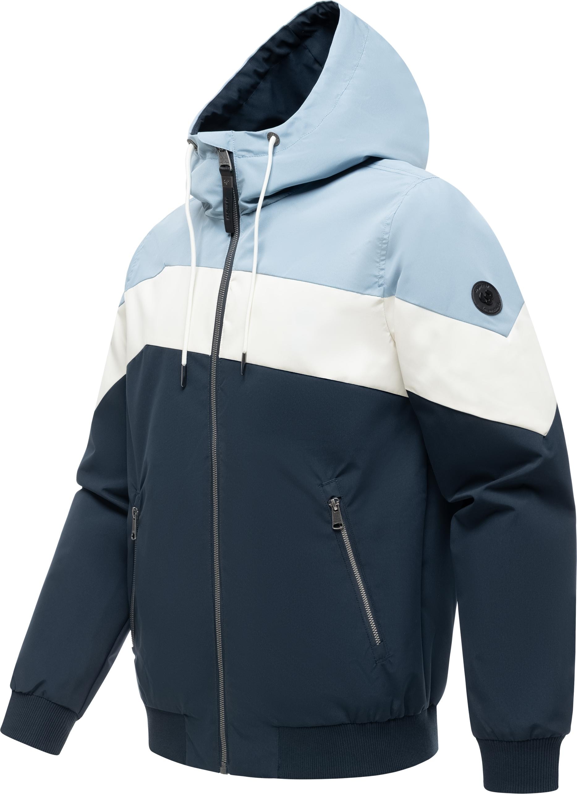 Ragwear Outdoorjacke »Stewie Block YOUMODO« mit Kapuze stylische Herren Übergangsjacke mit großer Kapuze