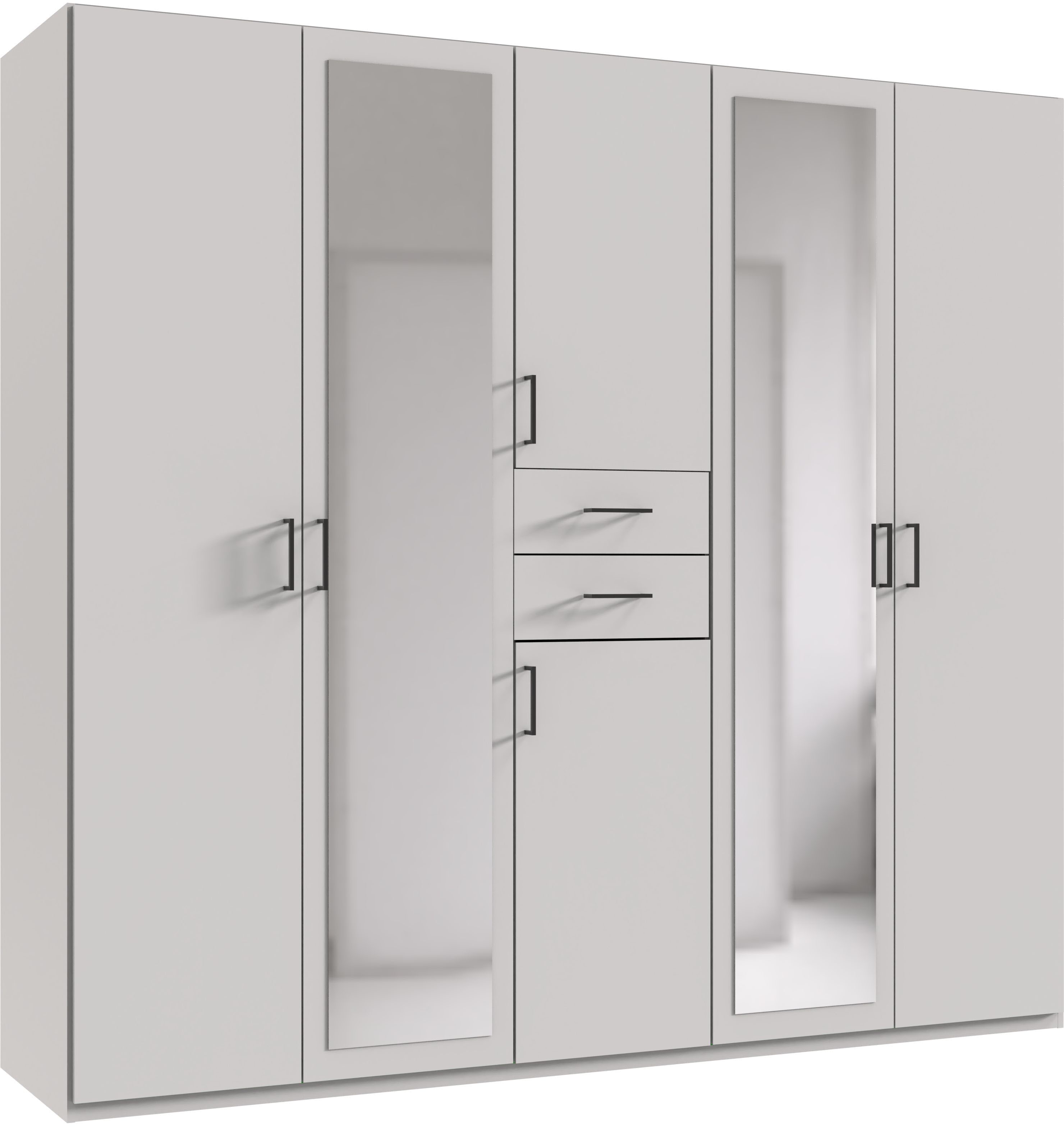 Wimex Kleiderschrank "Diver Drehtürenschrank mit Spiegel, in der Breite: 225cm" Bestseller Schlafzimmerschrank wahlweise 3 Innenausstattungen