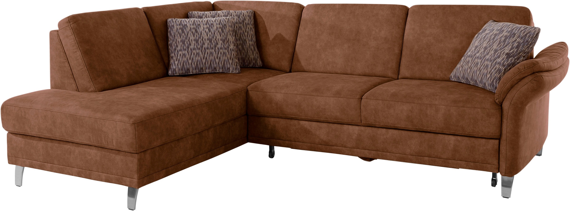 sit&more Ecksofa »Clio L-Form«, wahlweise mit Bettfunktion und Bettkasten, inklusive Federkern