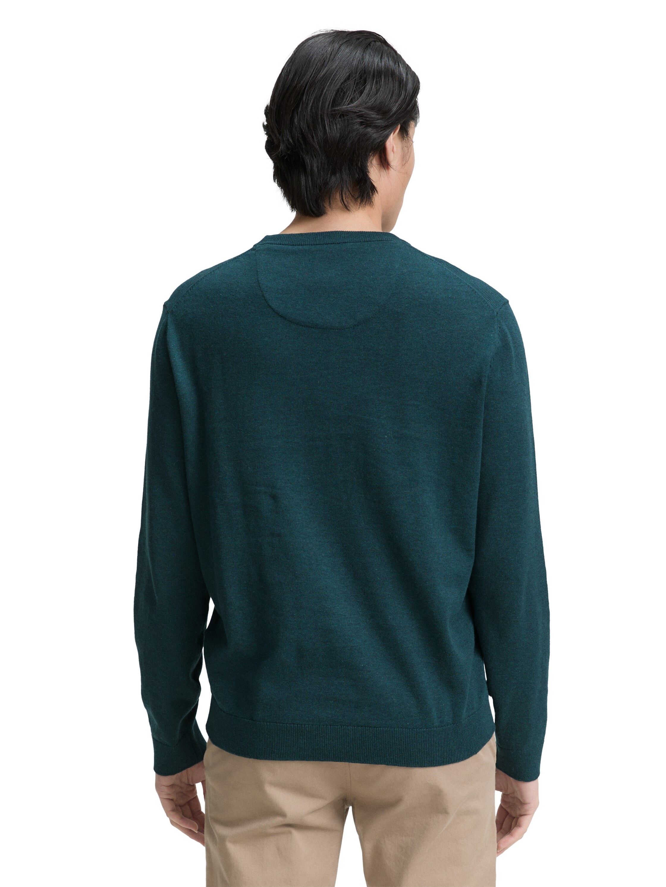 Tom Tailor Herren Rundhals Pullover BASIC CREWNECK KNIT - Relaxed Fit günstig online kaufen