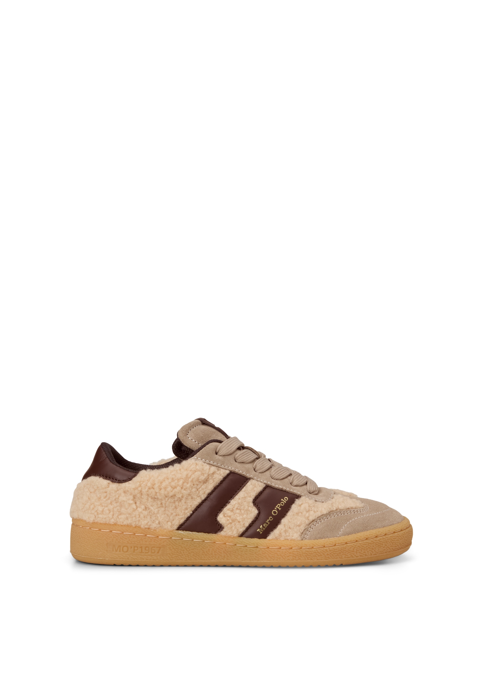 Marc O'Polo Sneaker »Model Court W 5«  Retro-Sneaker, Halbschuh, Schnürschuh mit Kontraststreifen