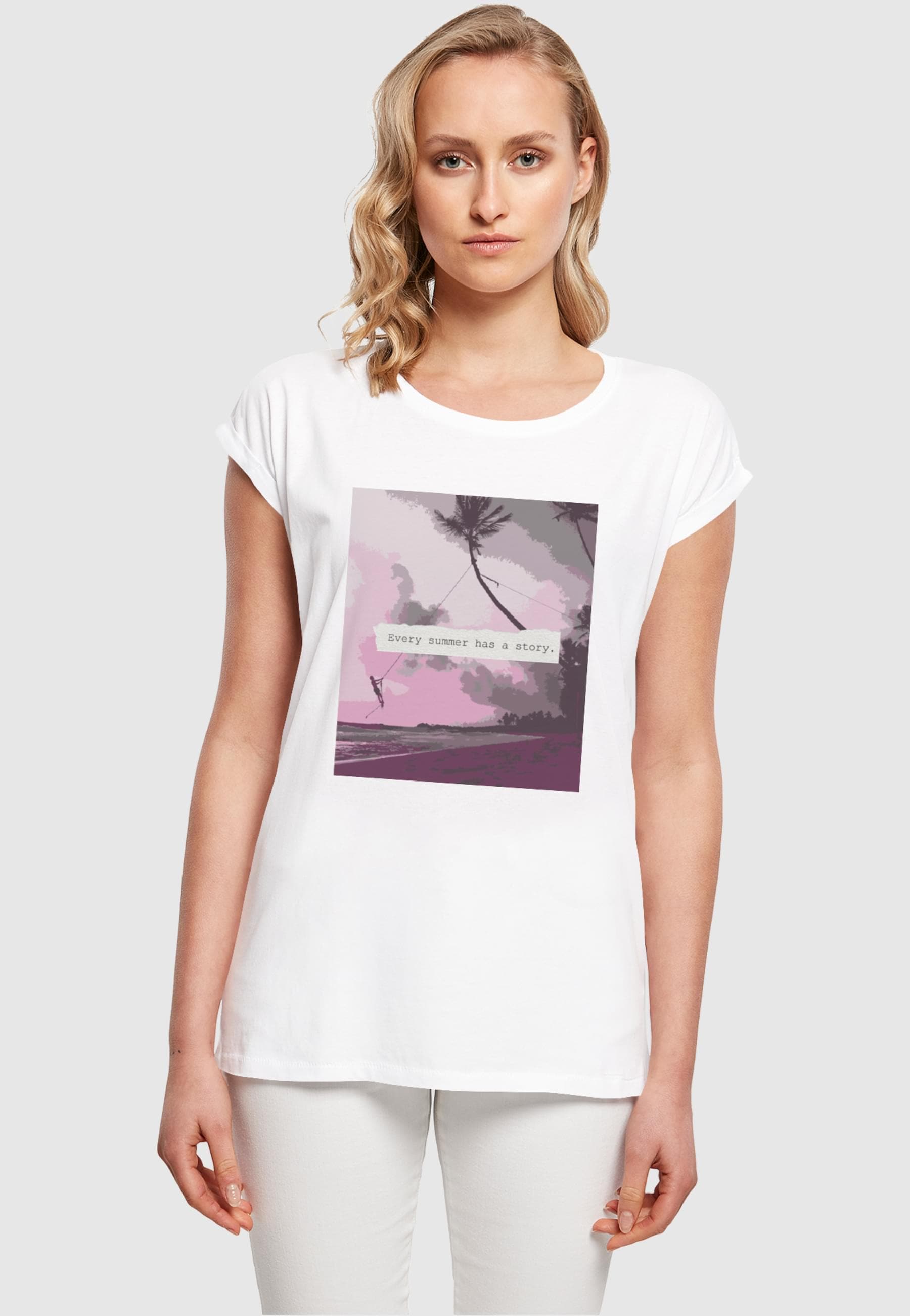 Merchcode T-Shirt »Merchcode Damen Ladies Summer - Every summer has a story T-Shirt«, (1 tlg.)