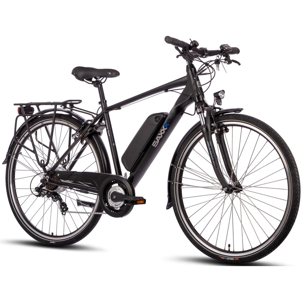 SAXXX E-Bike »SAXXX Touring Sport«, 7 Gang, Shimano, Heckmotor 250 W