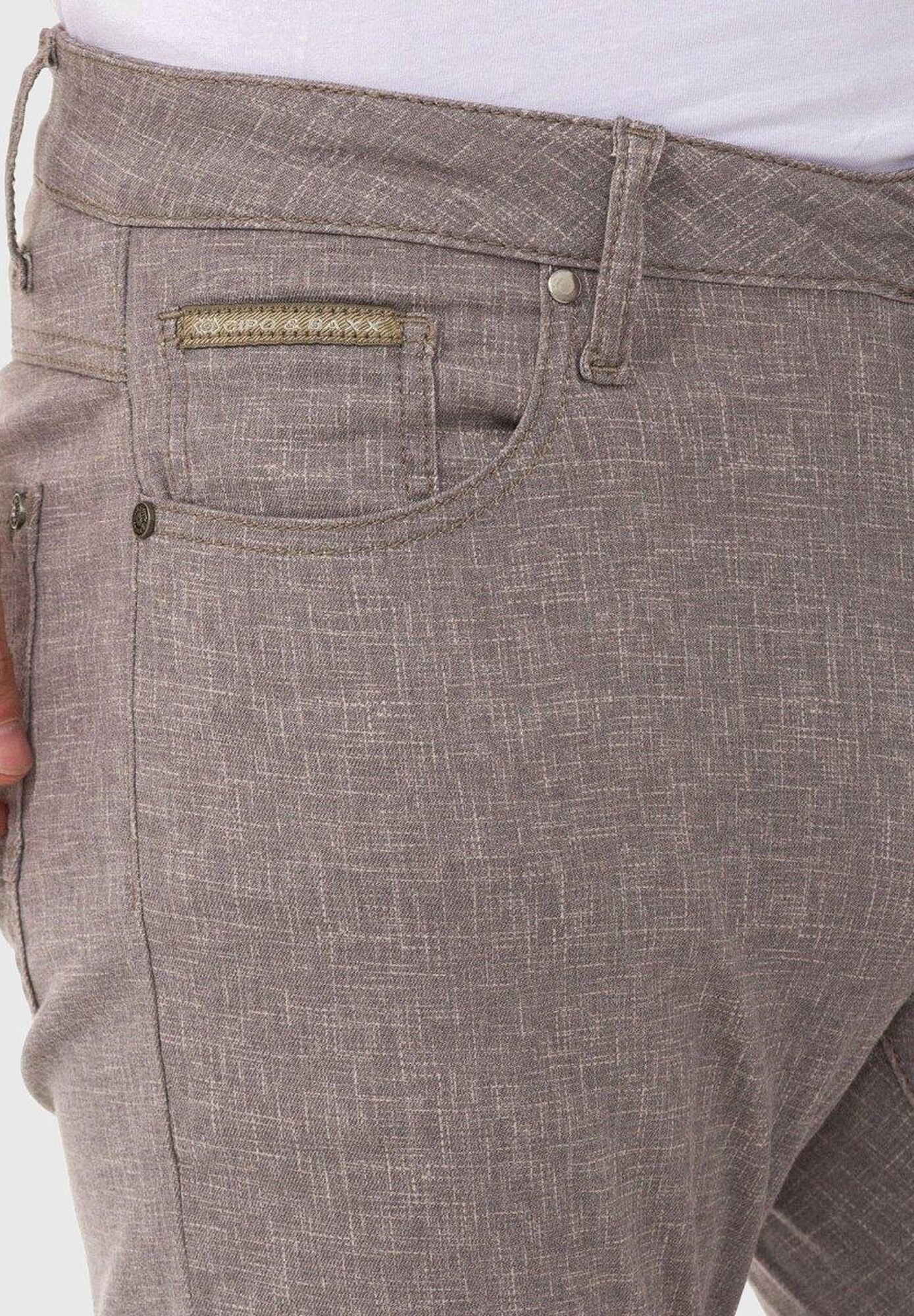 Cipo & Baxx Stoffhose »Cipo & Baxx Hose«  im unifarbenen Look