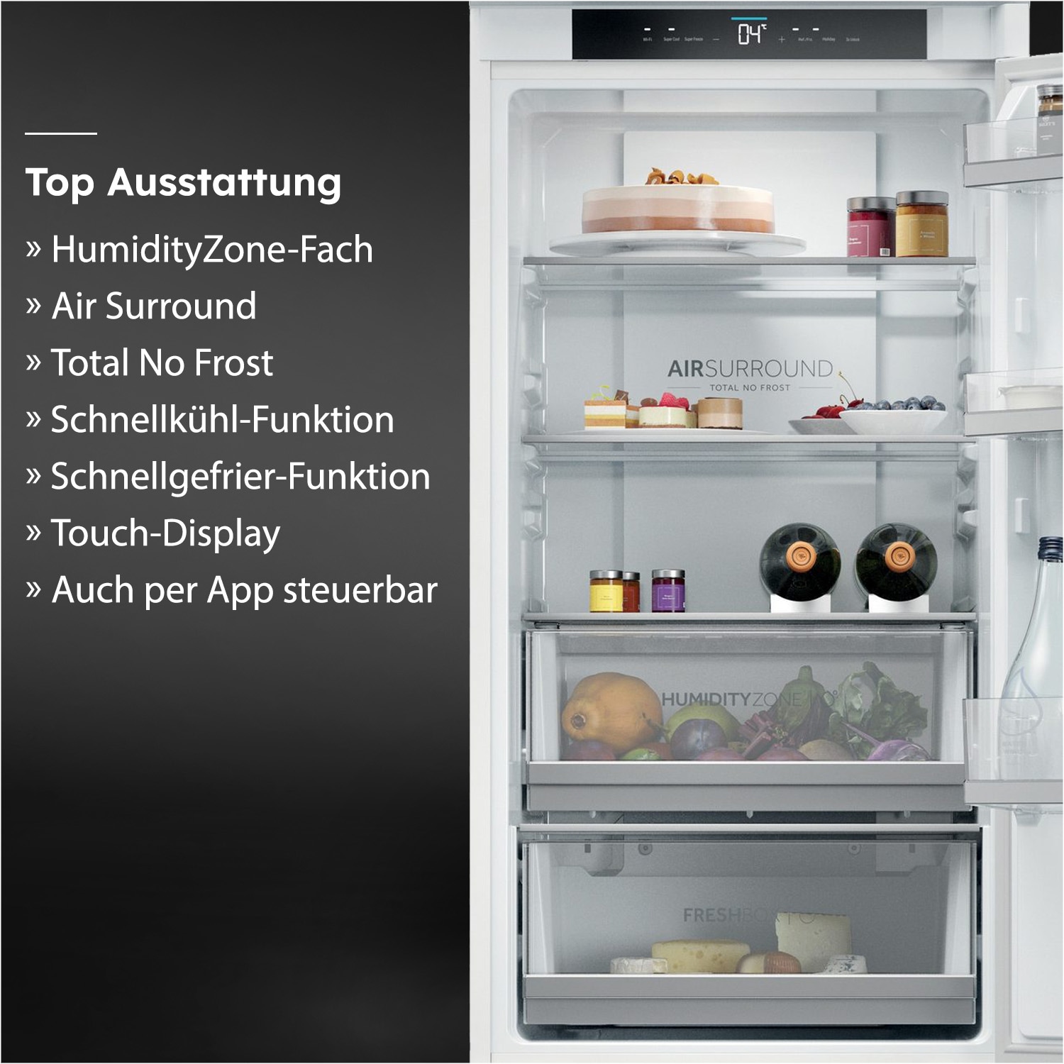 Haier Einbaukühlgefrierkombination »HBQW5518D« 177,2 cm hoch 54 cm breit