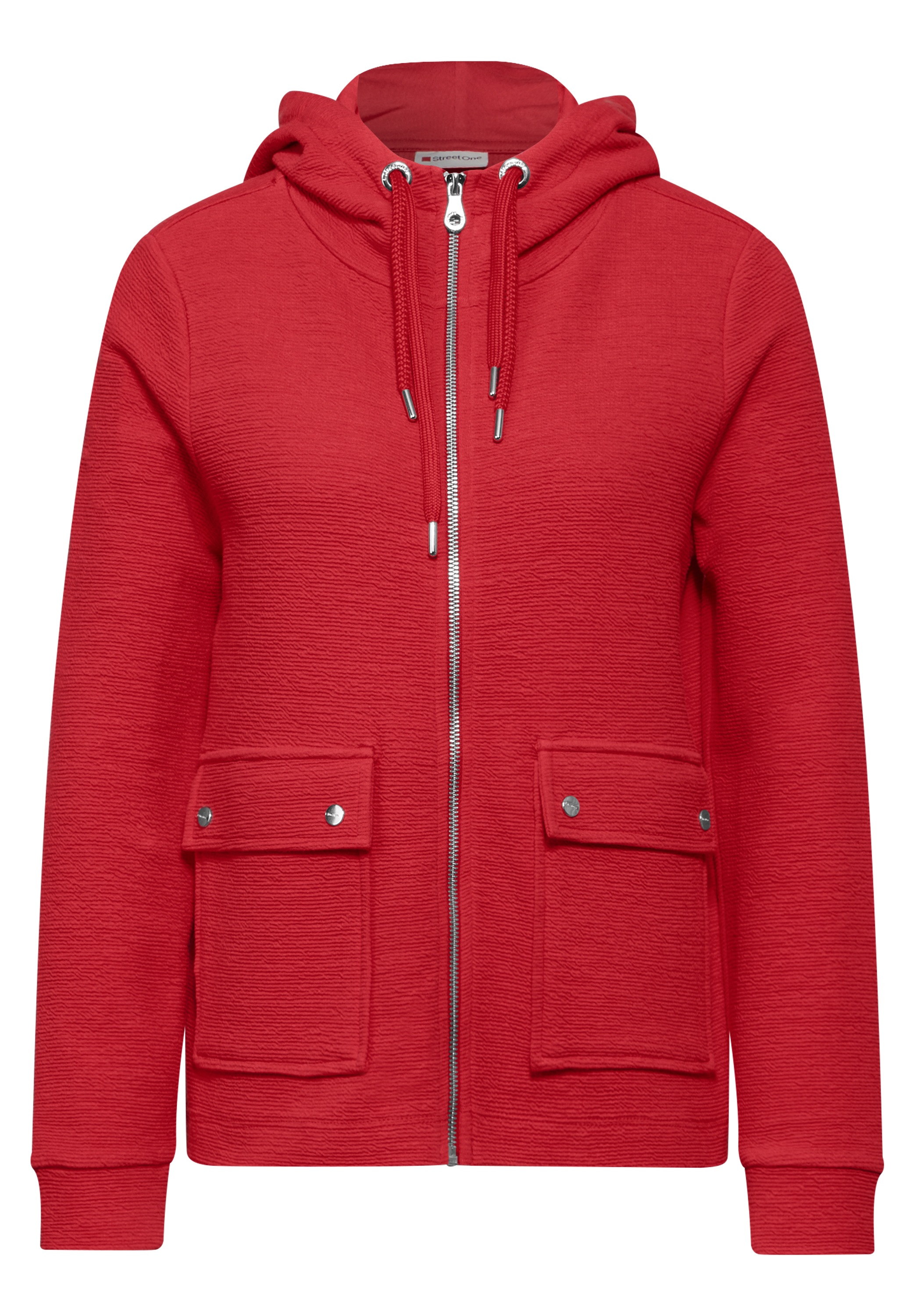 STREET ONE Sweatjacke, mit Kapuze