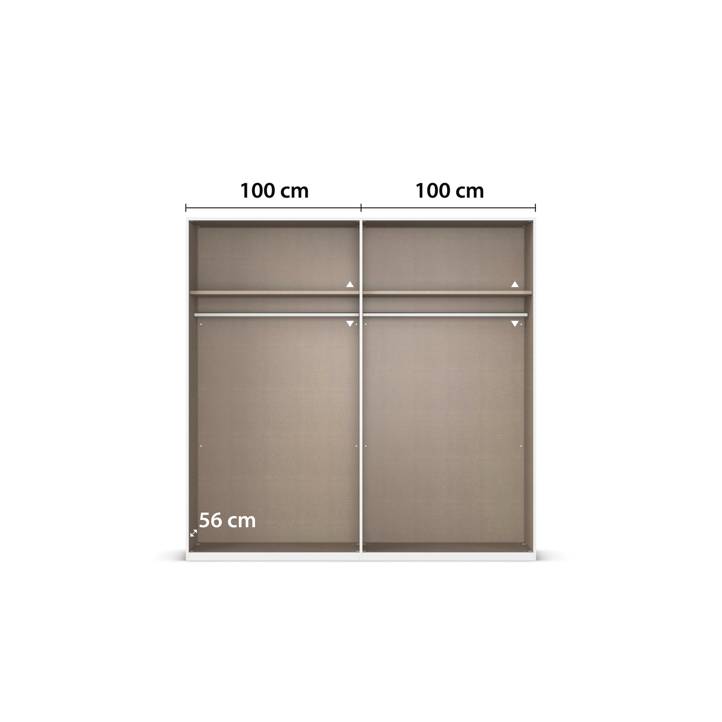rauch Schlafzimmer-Set »Komplettschlafzimmer Schlafzimmer EVELYN«, (Set, 3 tlg.), Schrank und Bett in 2 Breiten, Nachttisch 2 Schubladen MADE IN GERMANY