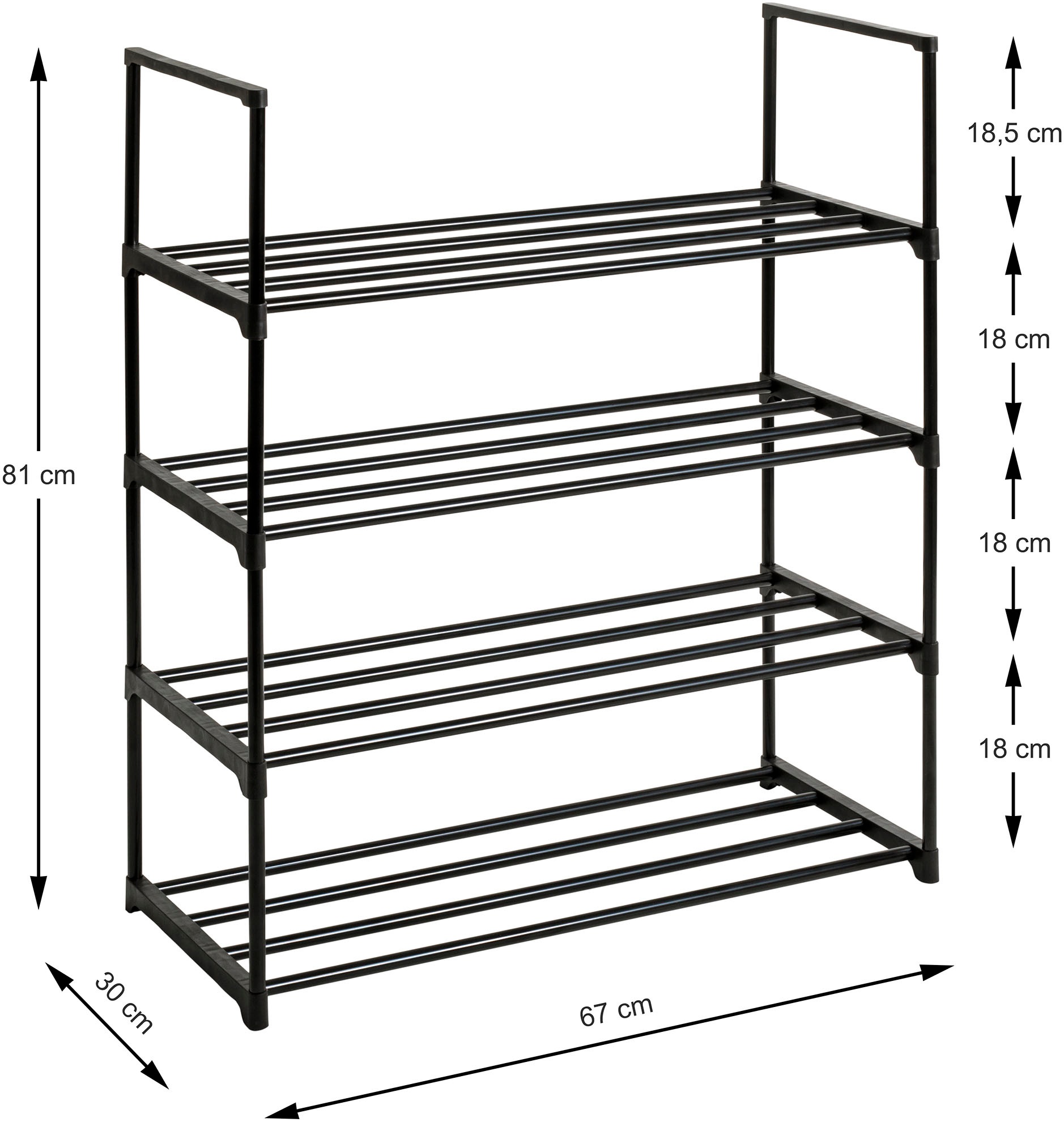 HAKU Schuhregal »22571« Breite 65 cm