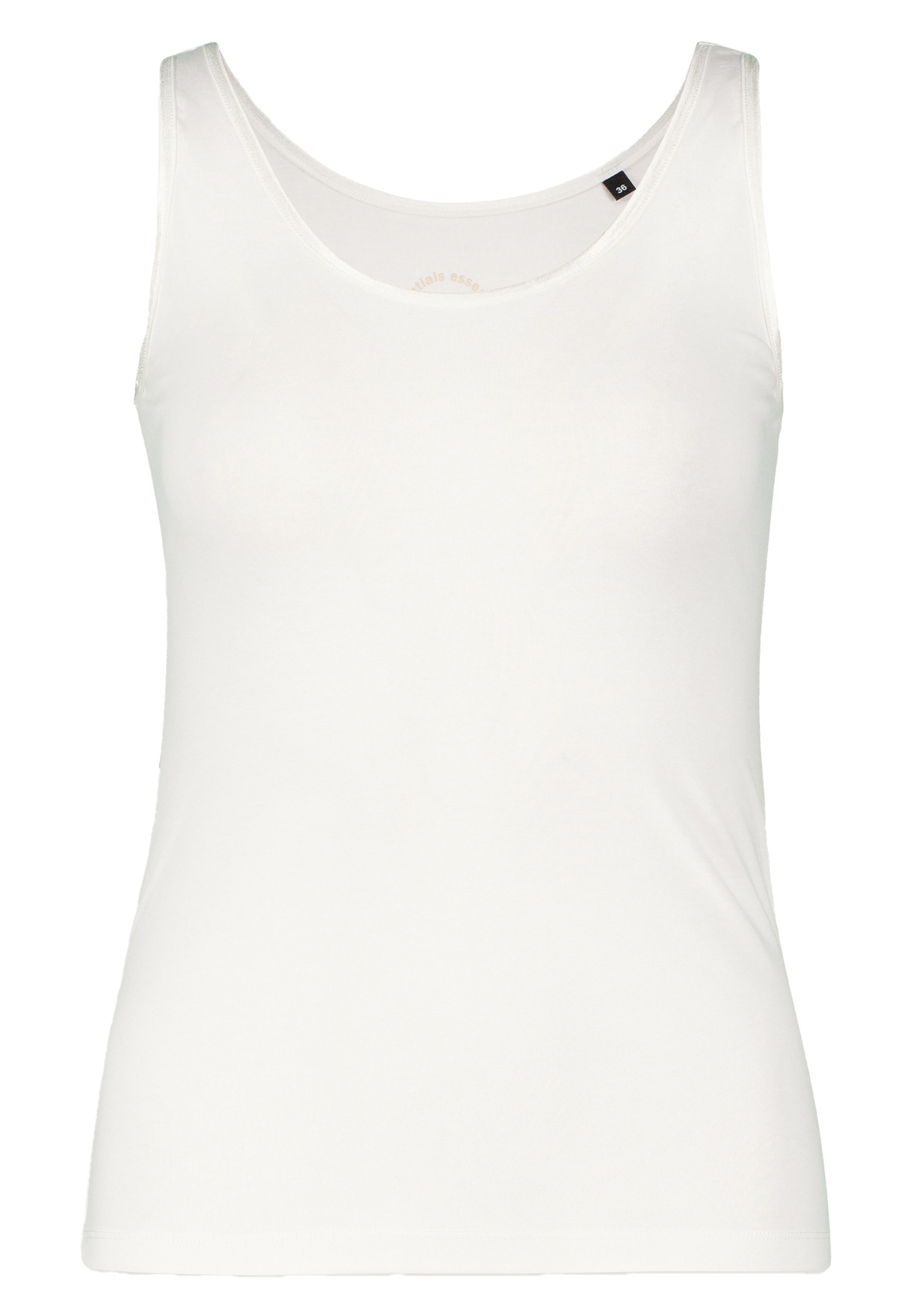 Zero Tanktop »zero Baumwoll-Top mit Rundhalsausschnitt«, weiteres Detail