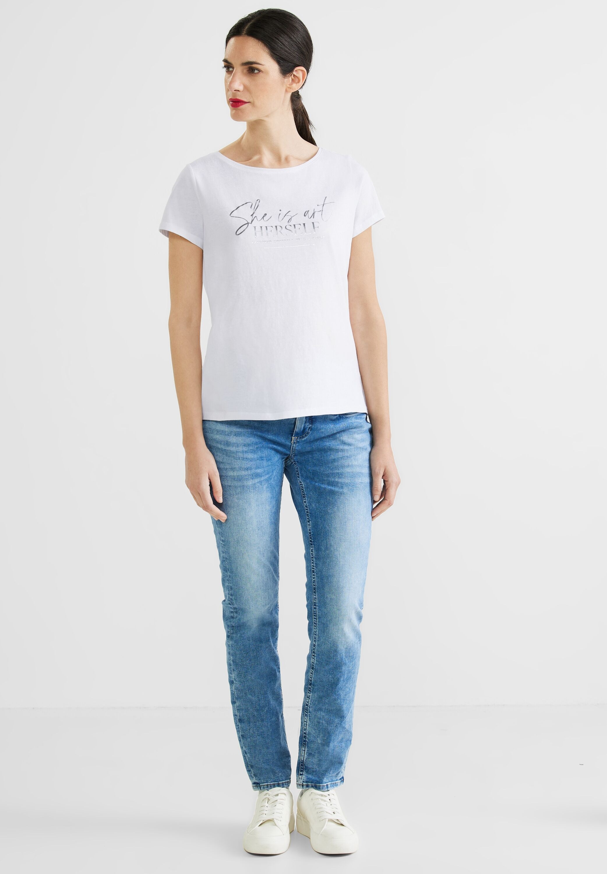 STREET ONE T-Shirt, in Unifarbe