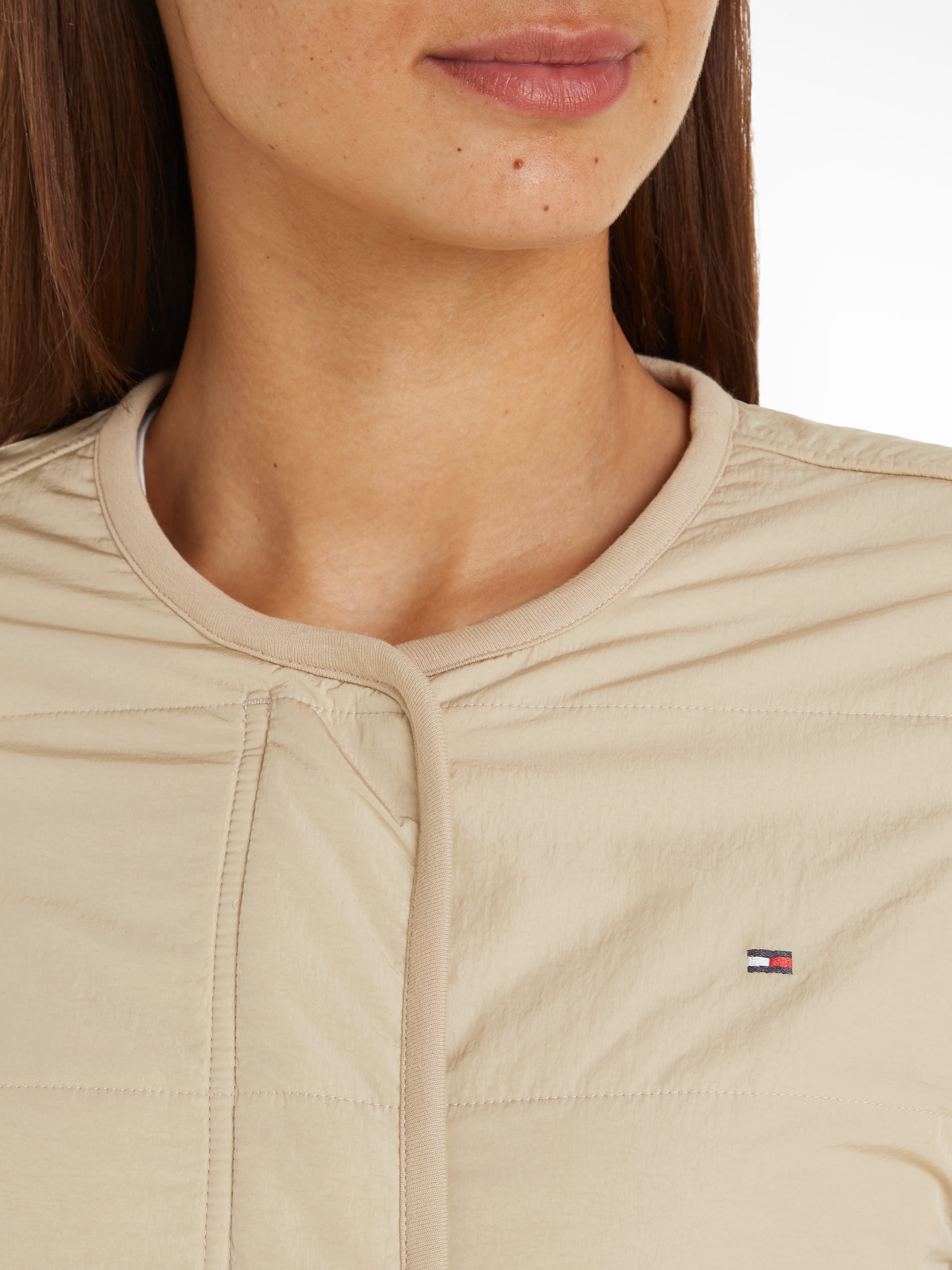 Tommy Hilfiger Steppjacke »JERSEY LINED JACKET«, mit Tommy Jeans Logo-Flag